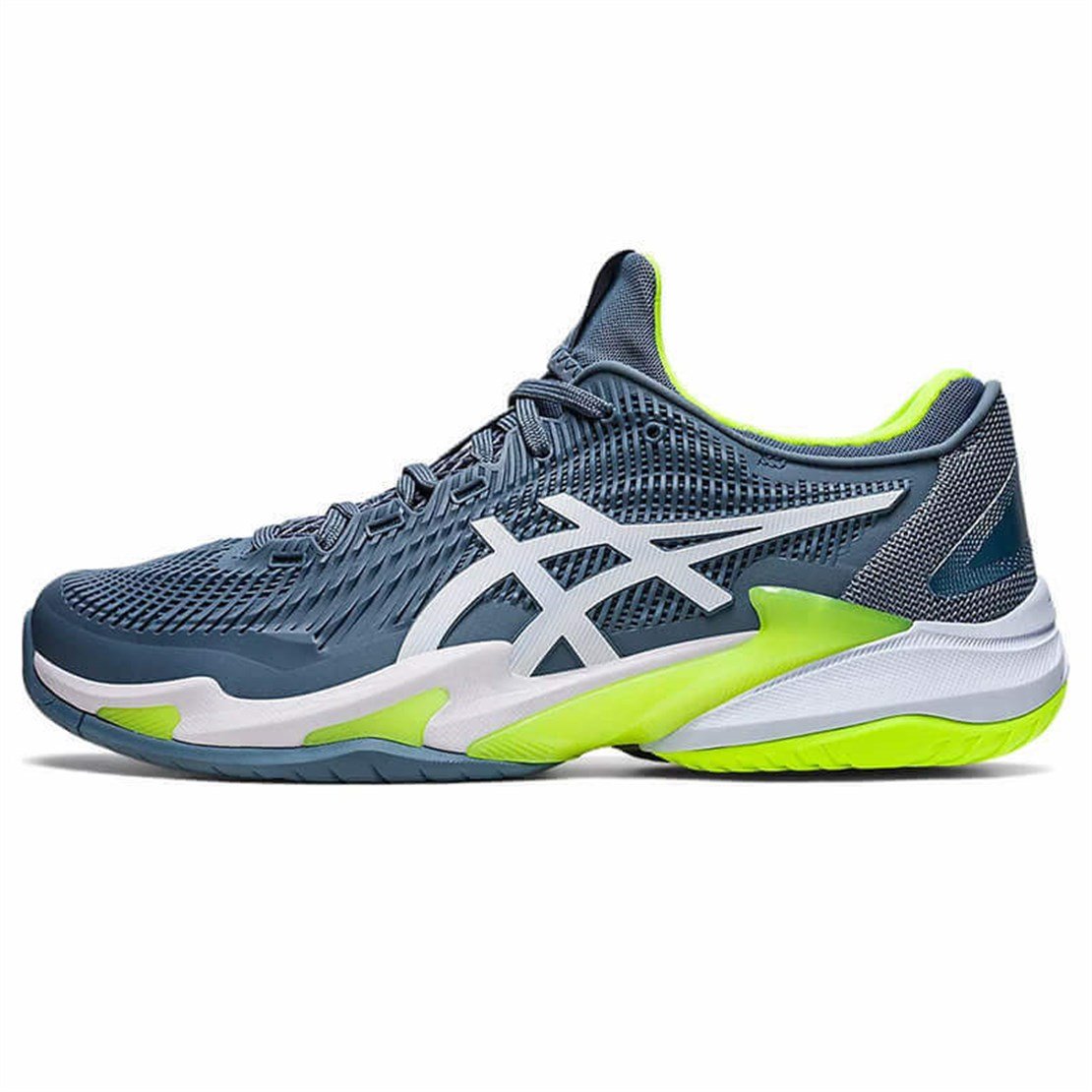 シューズ(男性用) asics COURT FF 3 OC 27cm Asics Court FF 3 Erkek Tenis Ayakkabısı | Steel Blue/Whitel