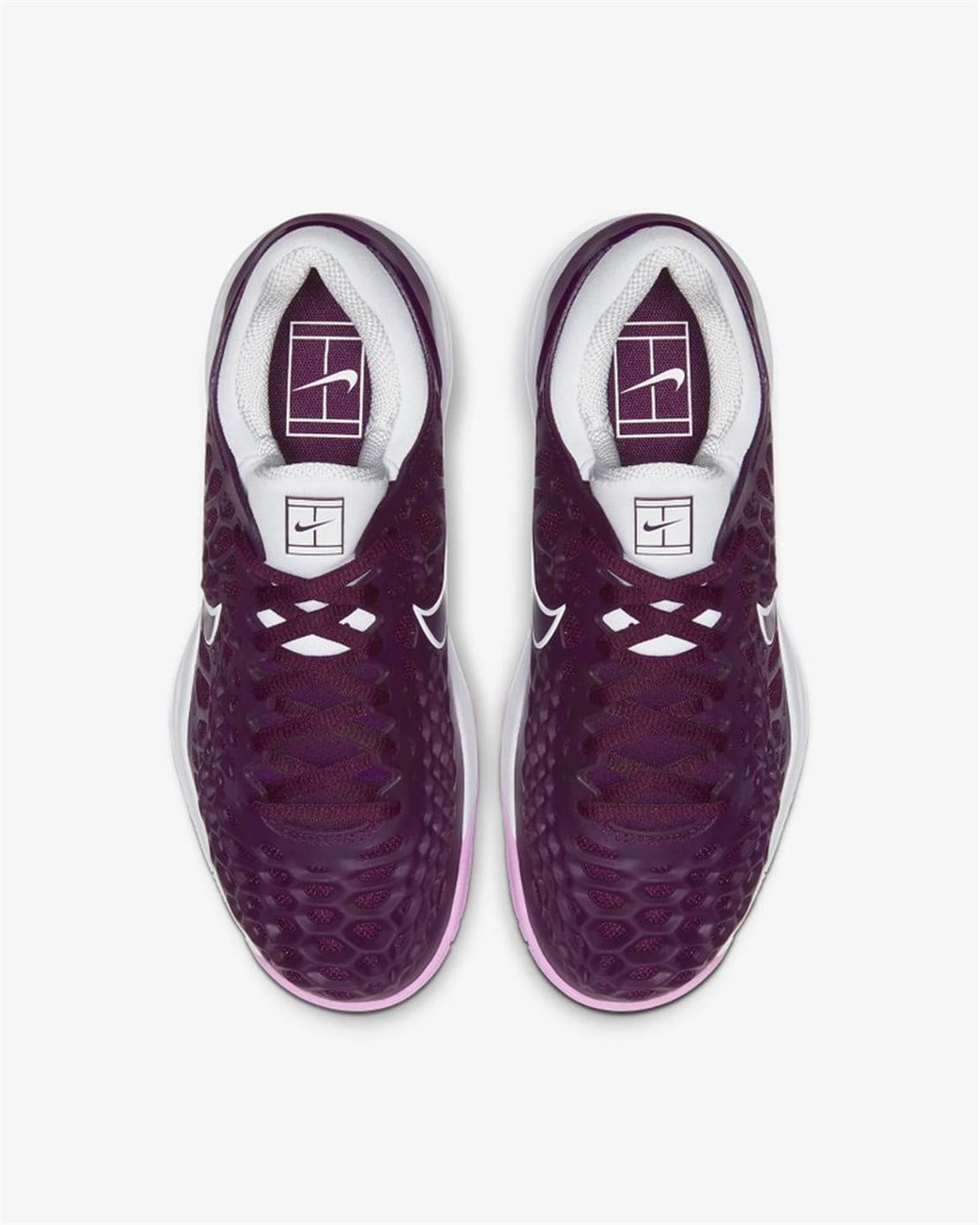 Nike Air Zoom Cage 3 Kadın Tenis Ayakkabısı | Bordo/Pembe | Meritspor