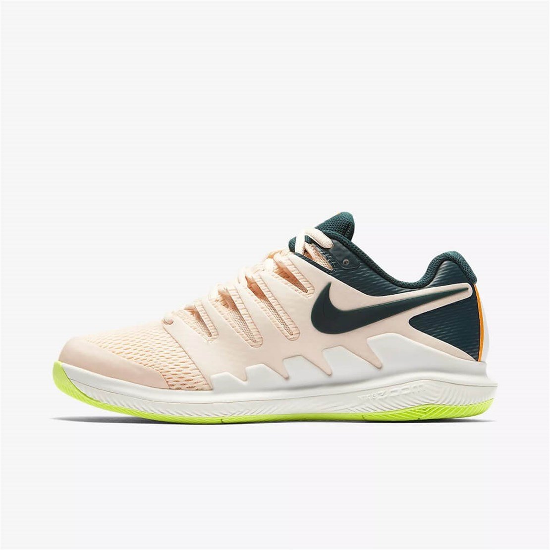 Nike Air Zoom Vapor X Bej Koyu Ye il Kad n Tenis Ayakkab s