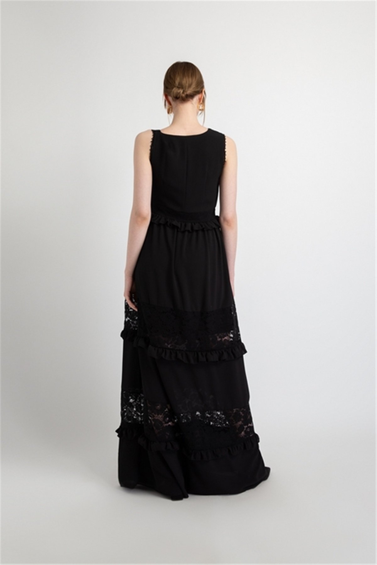 halter sequin dress long Scala 61307 Long Sequin Prom Formal Slit Dress