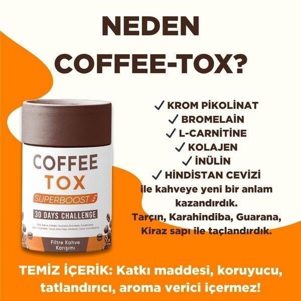 Coffee-Tox Fonksiyonel Kahve | Kolajen, Lif ve Bitkisel İçerikli