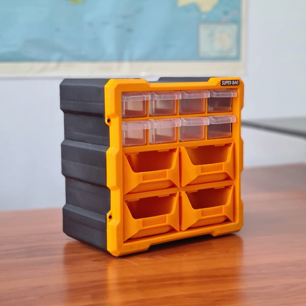 Super-Bag ASR-6009 Monoblok 12 Çekmeceli Organizer Seti | ID6542