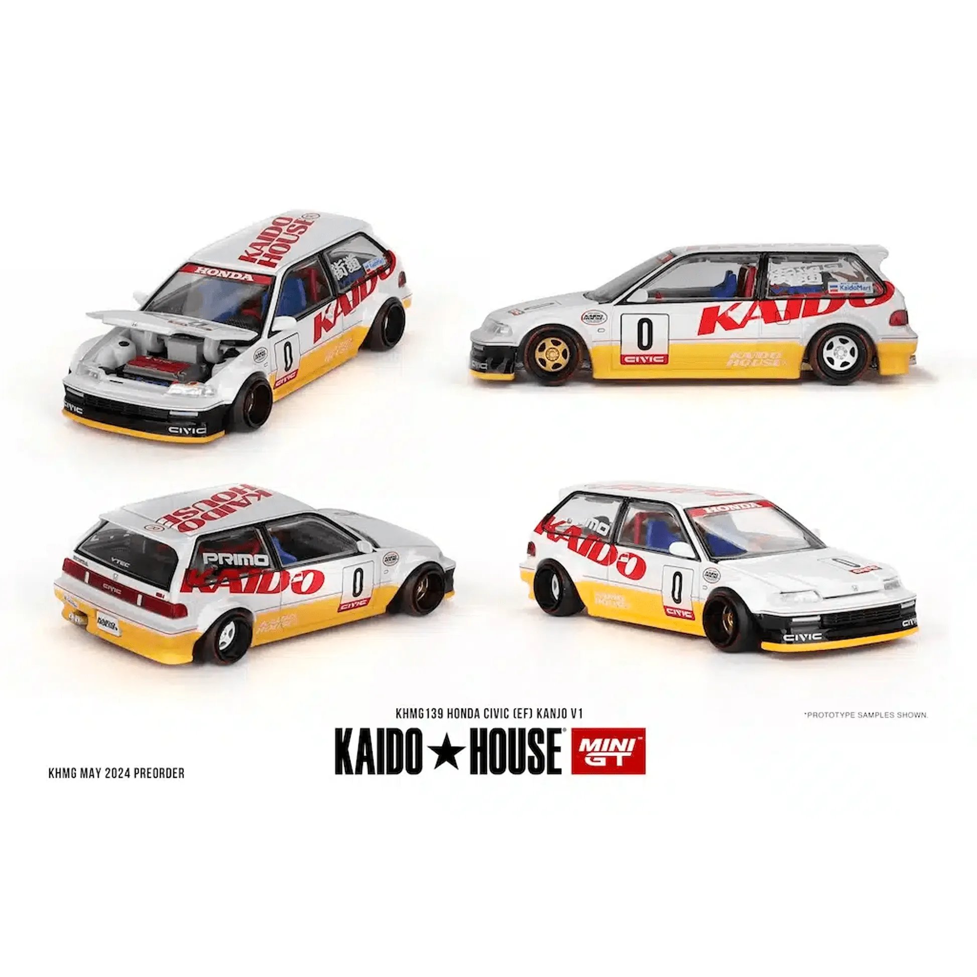 Mini GT - Kaido House Honda Civic (EF) Kanjo V1 KHMG139 1:64
