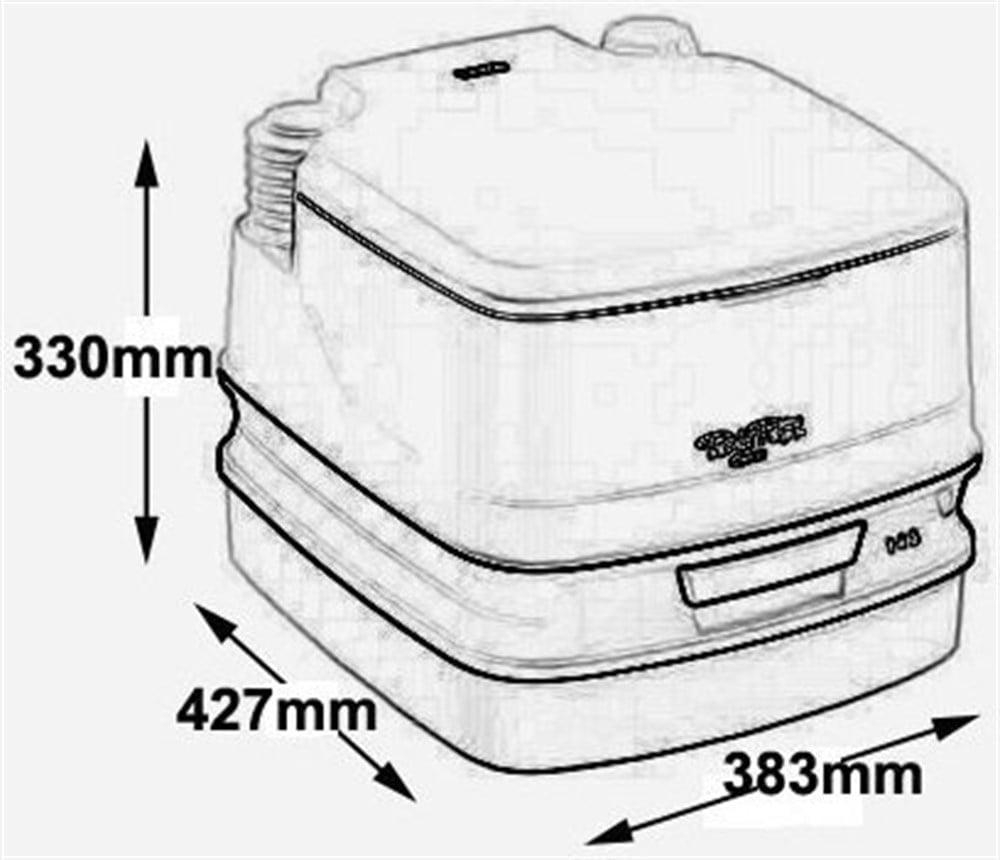 THETFORD Porta Potti 345 Portatif Tuvalet