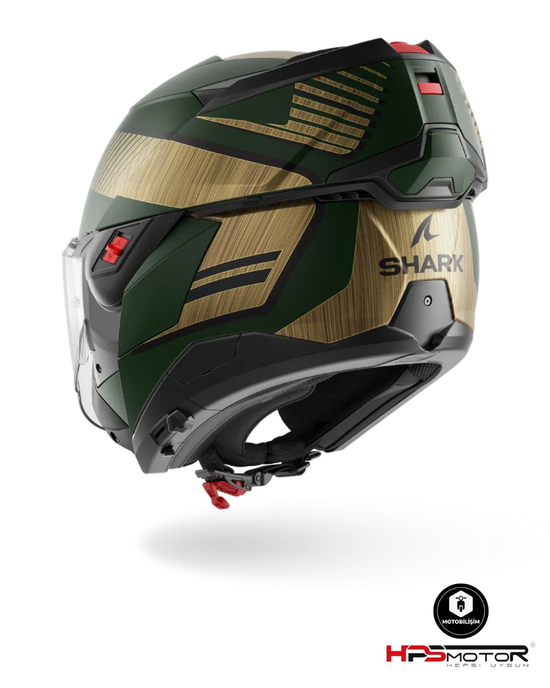Shark Oxo Sıkter Çene Açılır Kask Yeşil