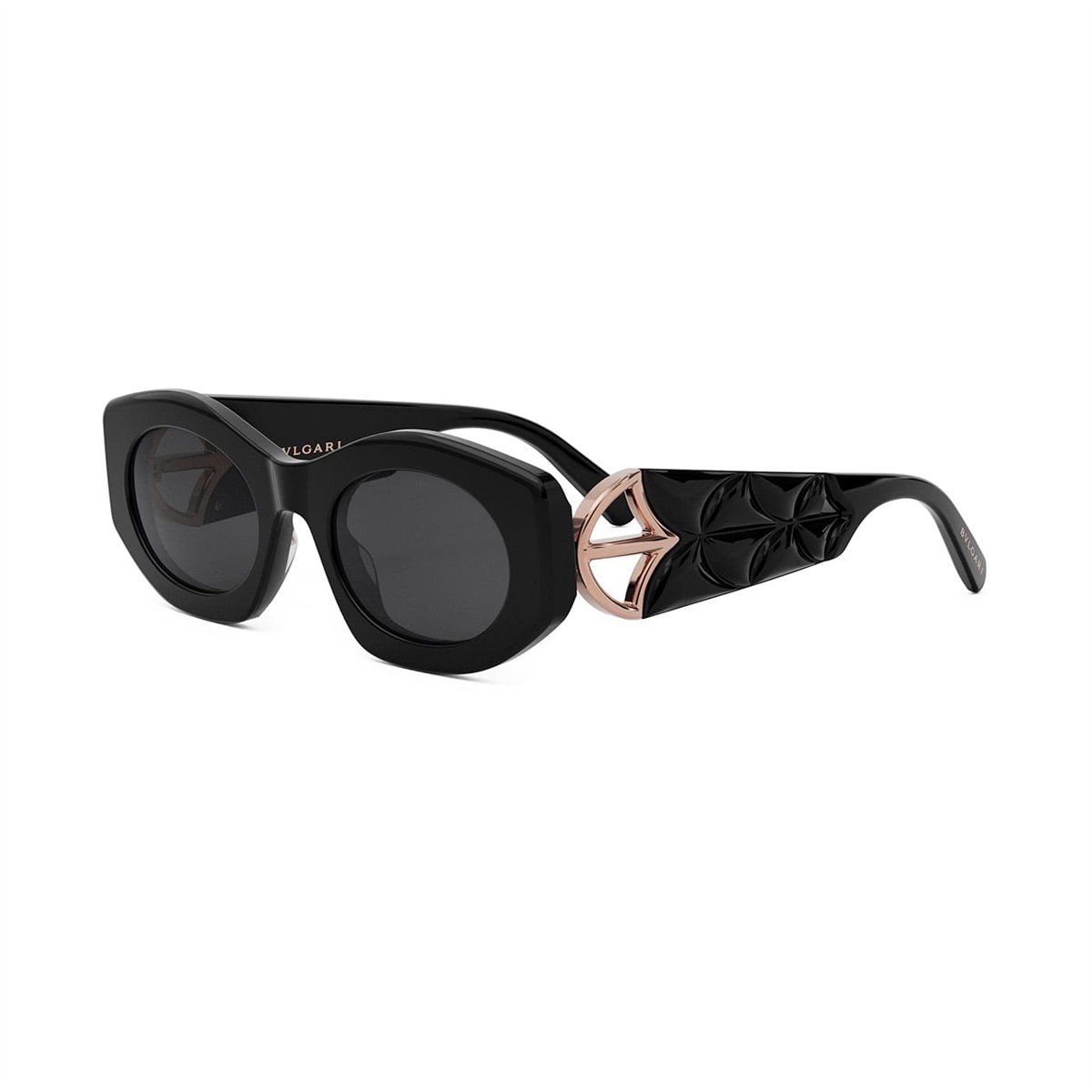 Bvlgari Bvlgari BV 40049I 01A Siyah Oval Kadın Güneş Gözlüğü