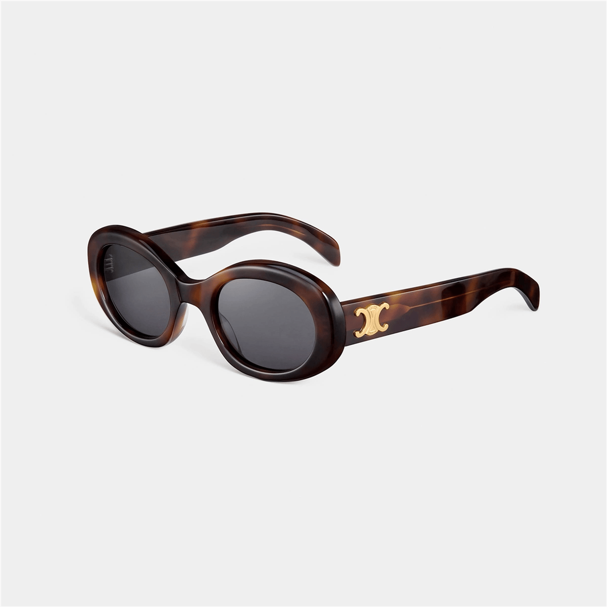 Celine Triomphe CL 40194U 53A Havana Oval Kadın Güneş Gözlüğü