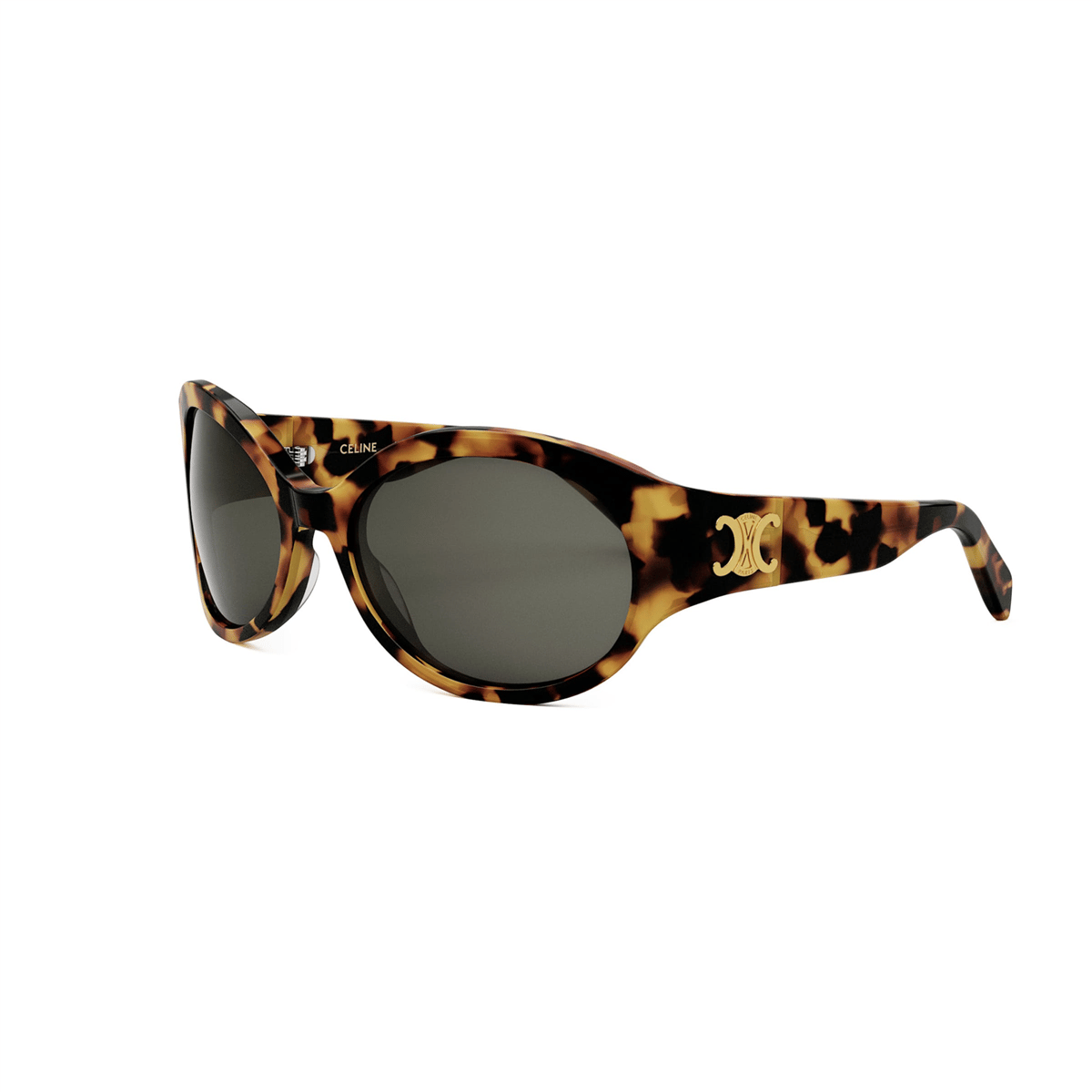Celine Triomphe CL 40271I 53A Havana Oval Kadın Güneş Gözlüğü