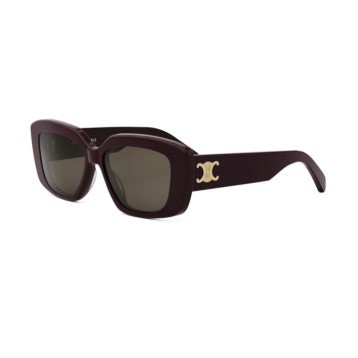 Celine Triomphe CL 40216U 69E Bordo Geometrik Kadın Güneş Gözlüğü