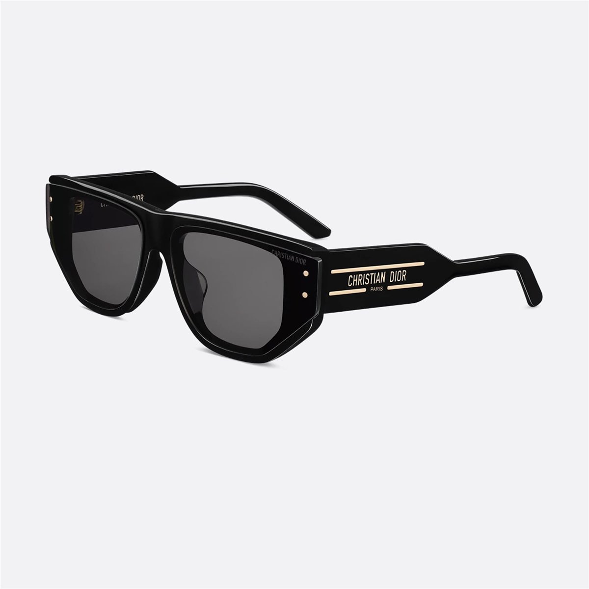 エ*ズ様 [北5811] Christian Dior 47 153-2 ブラッ DIORSIGNATURE S15I 10A0 Geometrik Siyah Kadın Güneş Gözlüğü