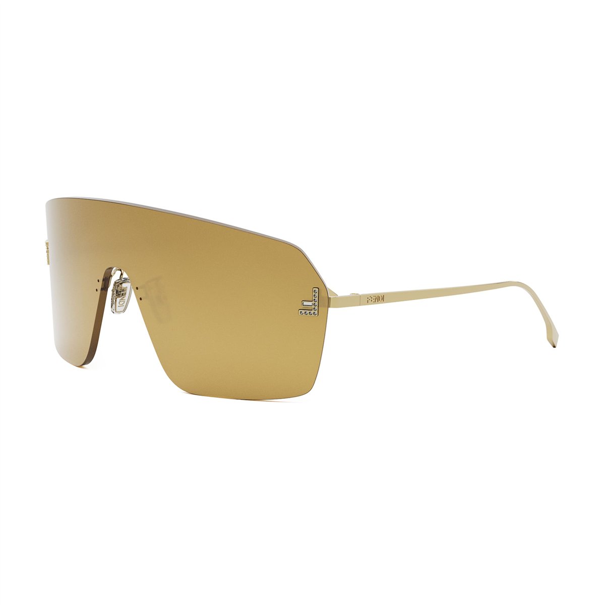 ブーケ FENDI First Crystal Maske Gold Kadın Güneş Gözlüğü