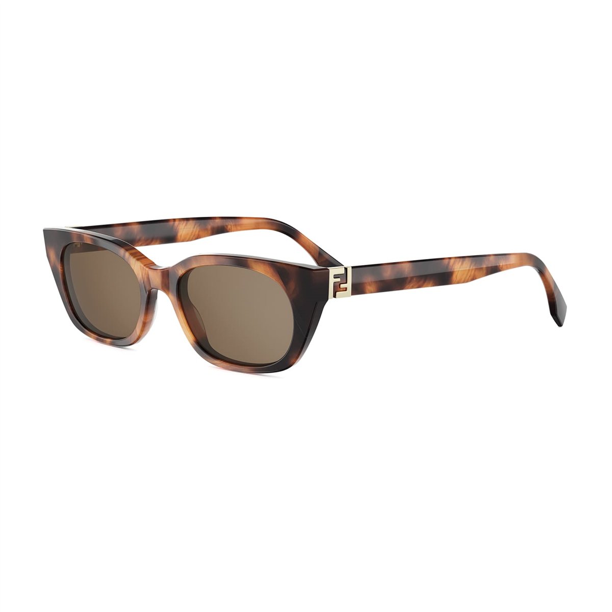 FENDI ベスト　XXL Fendi Forever Fendi FE 40206I 53E Havana Cat Eye Kadın Güneş Gözlüğü