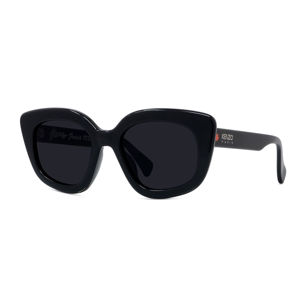 Kenzo 1970 Geometrik Siyah Unisex Güneş Gözlüğü | Brandeyes