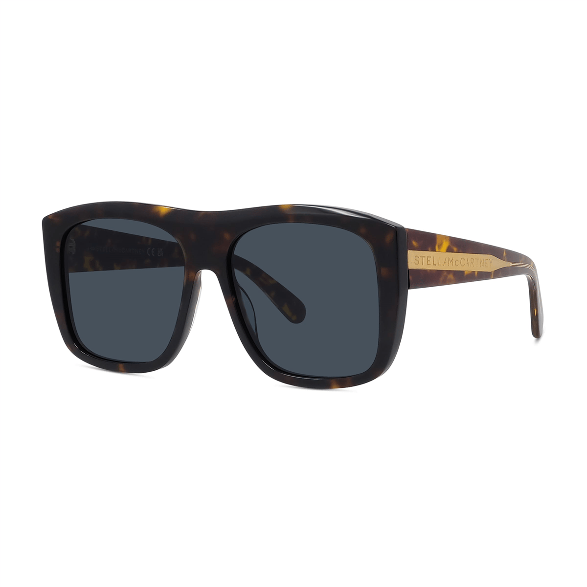 Straight Premium GILDED EDGE MODEL 10こ Stella McCartney Edge Kare Havana Kadın Güneş Gözlüğü | Brandeyes