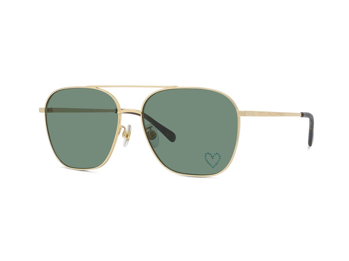 Stella McCartney Loveheart Geometrik Gold Kadın Güneş Gözlüğü
