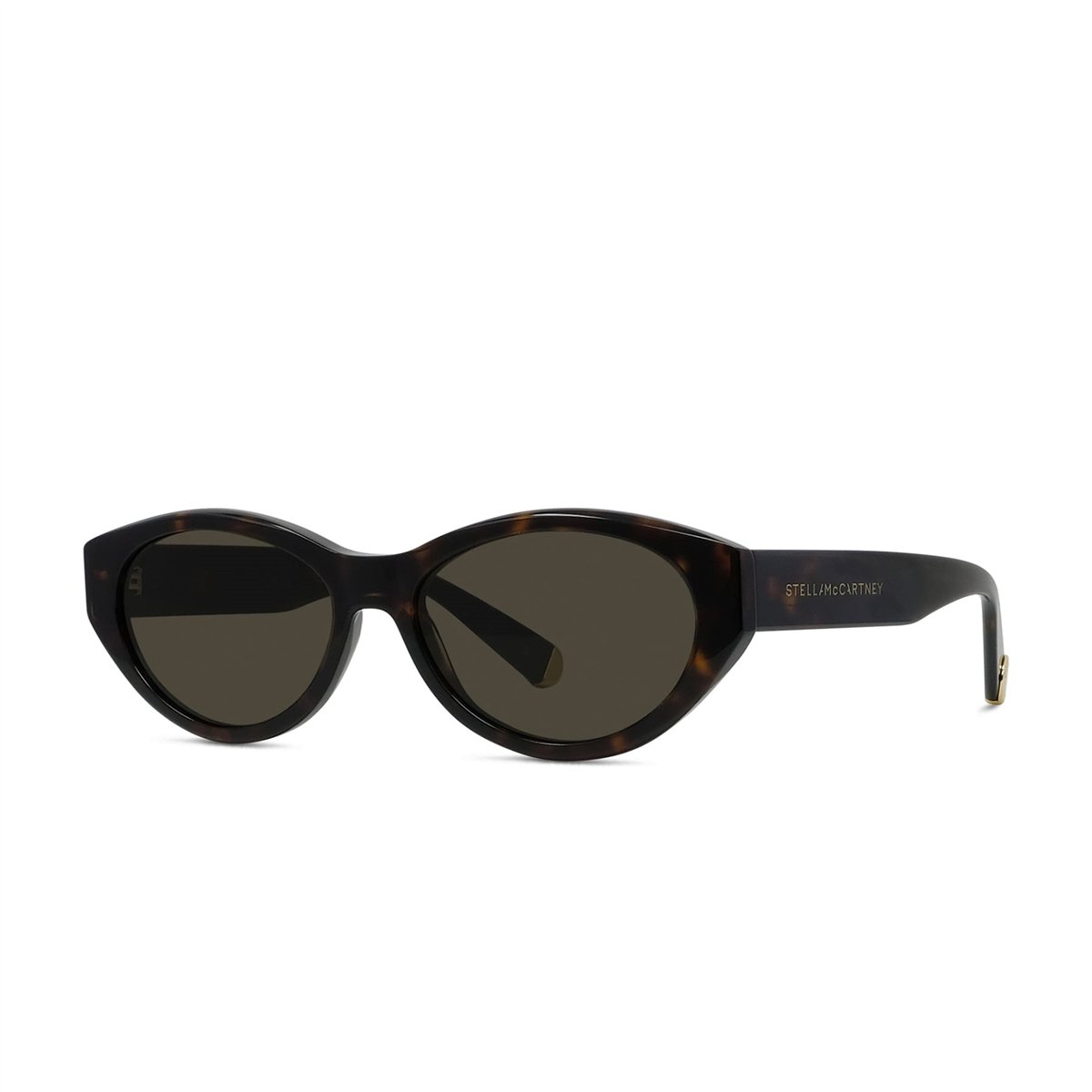 Stella McCartney Medallion Oval Havana Kadın Güneş Gözlüğü | Brandeyes