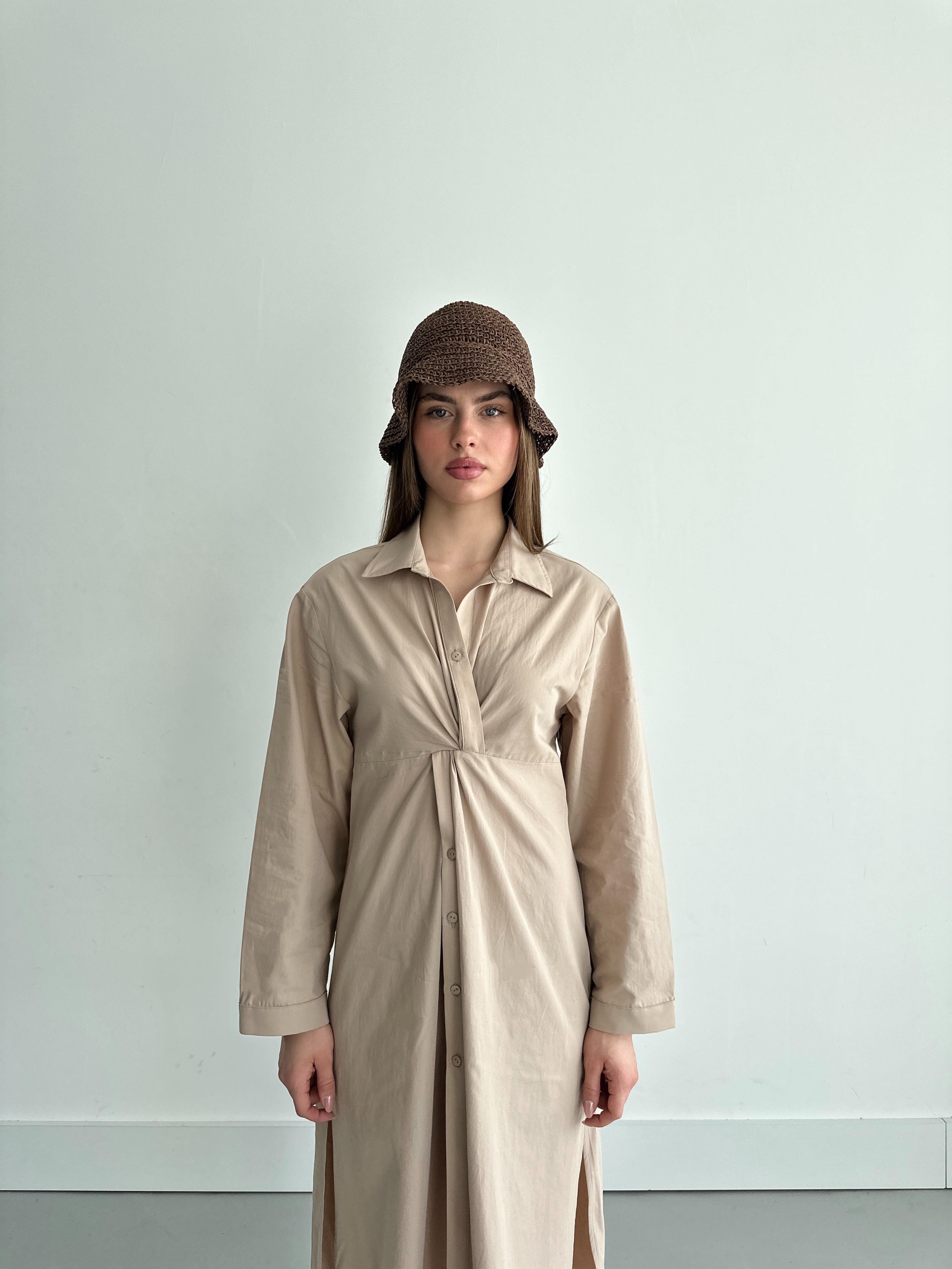 ワンピース JOSE MOON BACK TWIST SHIRT DRESS JOSE MOON（ジョゼムーン）の「BACK TWIST SHIRT DRESS/バック
