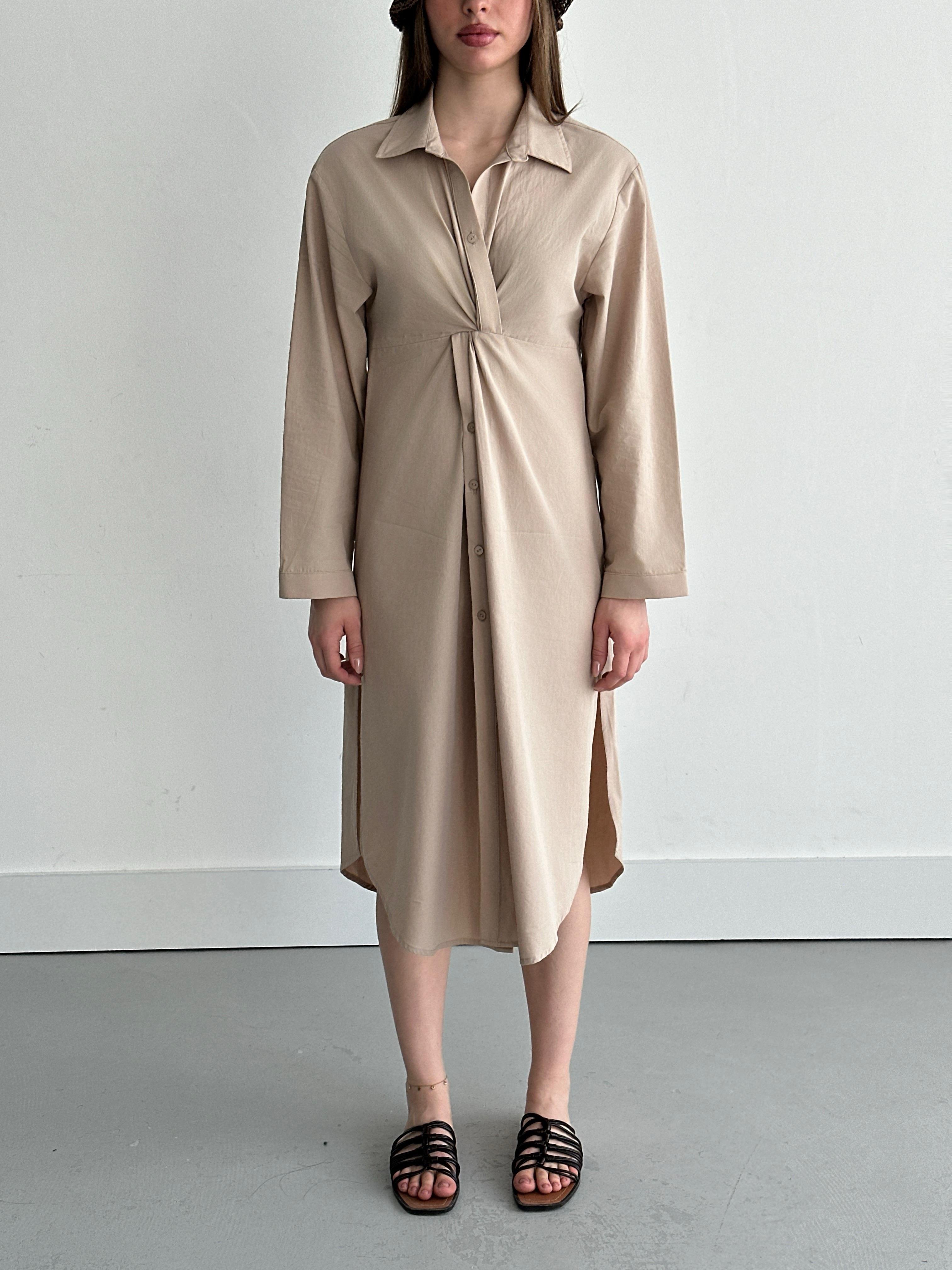 ワンピース JOSE MOON BACK TWIST SHIRT DRESS JOSE MOON（ジョゼムーン）の「BACK TWIST SHIRT DRESS/バック