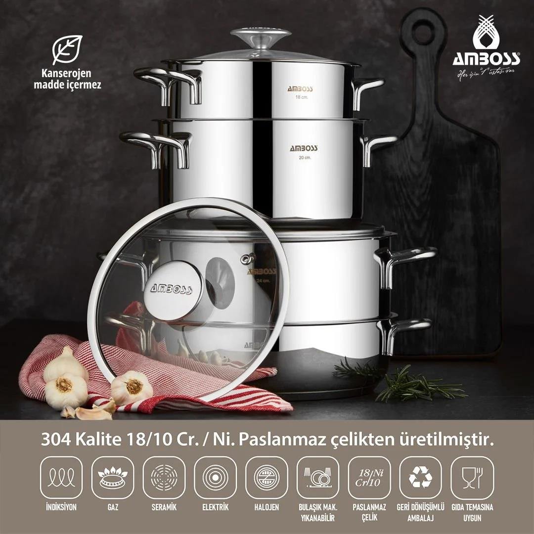 Amboss Cool 8 Parça Tencere Seti 8697417340700 | Matmazel Home