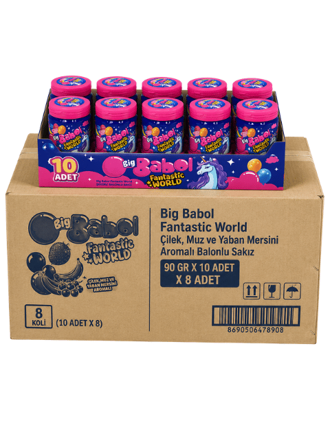 Techmarketin.com'da Big Babol Fantastic World Çilek, Muz ve Yaban