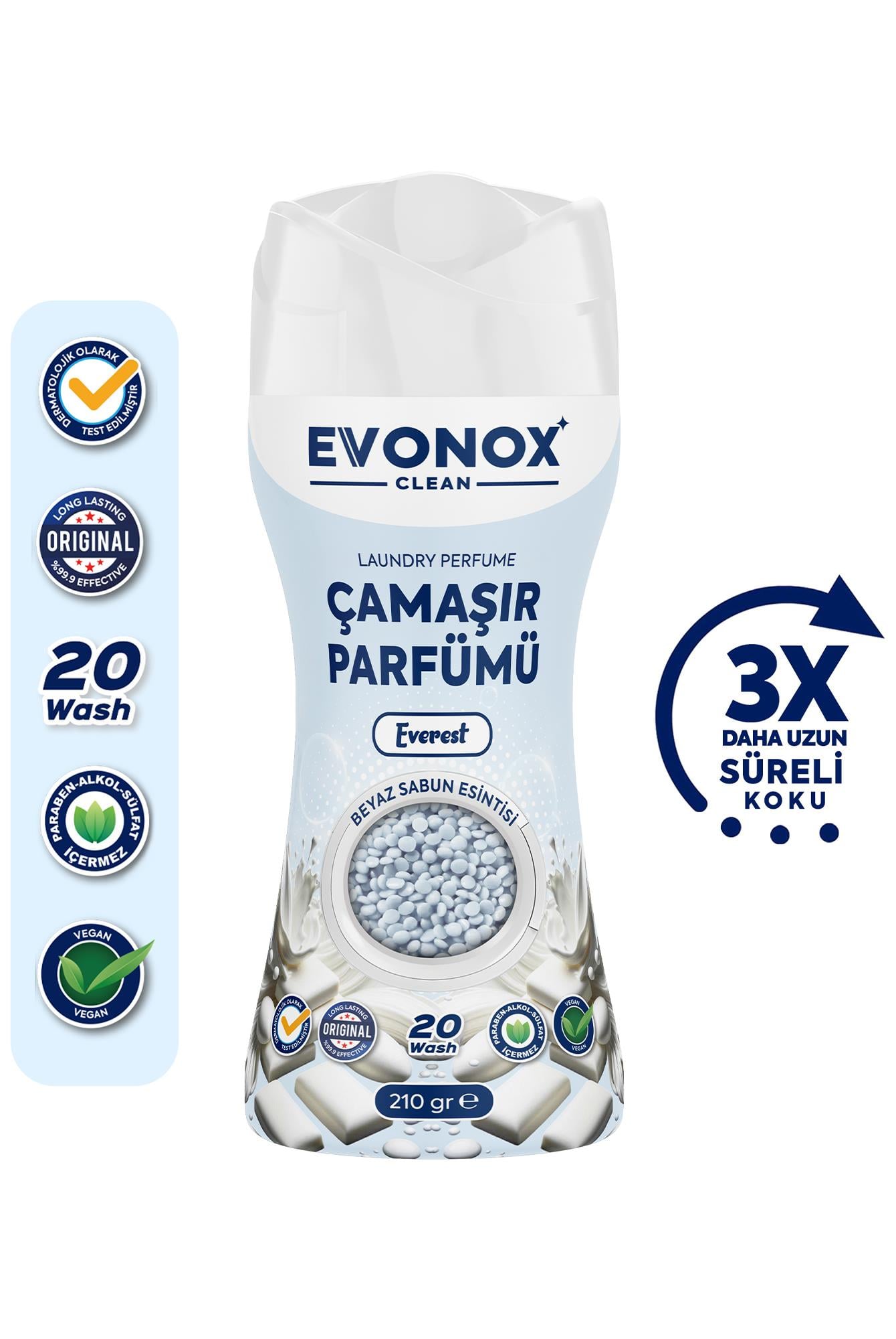 Granül Çamaşır Parfümü & Çamaşır Yumuşatıcı Everest Beyaz Sabun
