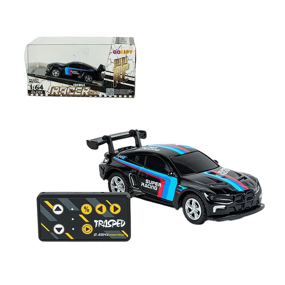 Gokidy 1:64 Mini RC Işıklı Yarış Arabası | Liva Toys