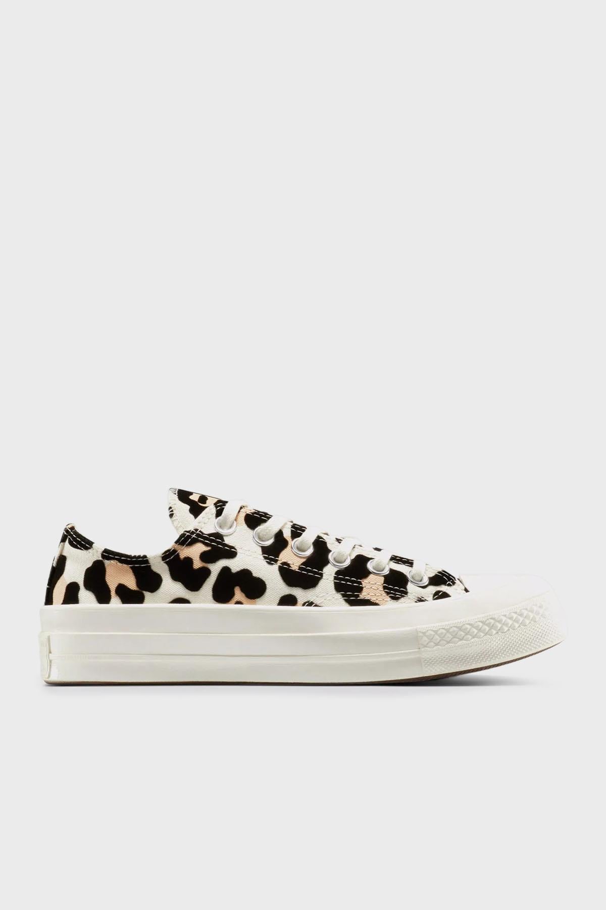 Converse Chuck All Star Logolu Leopar Desenli Sneaker Bayan