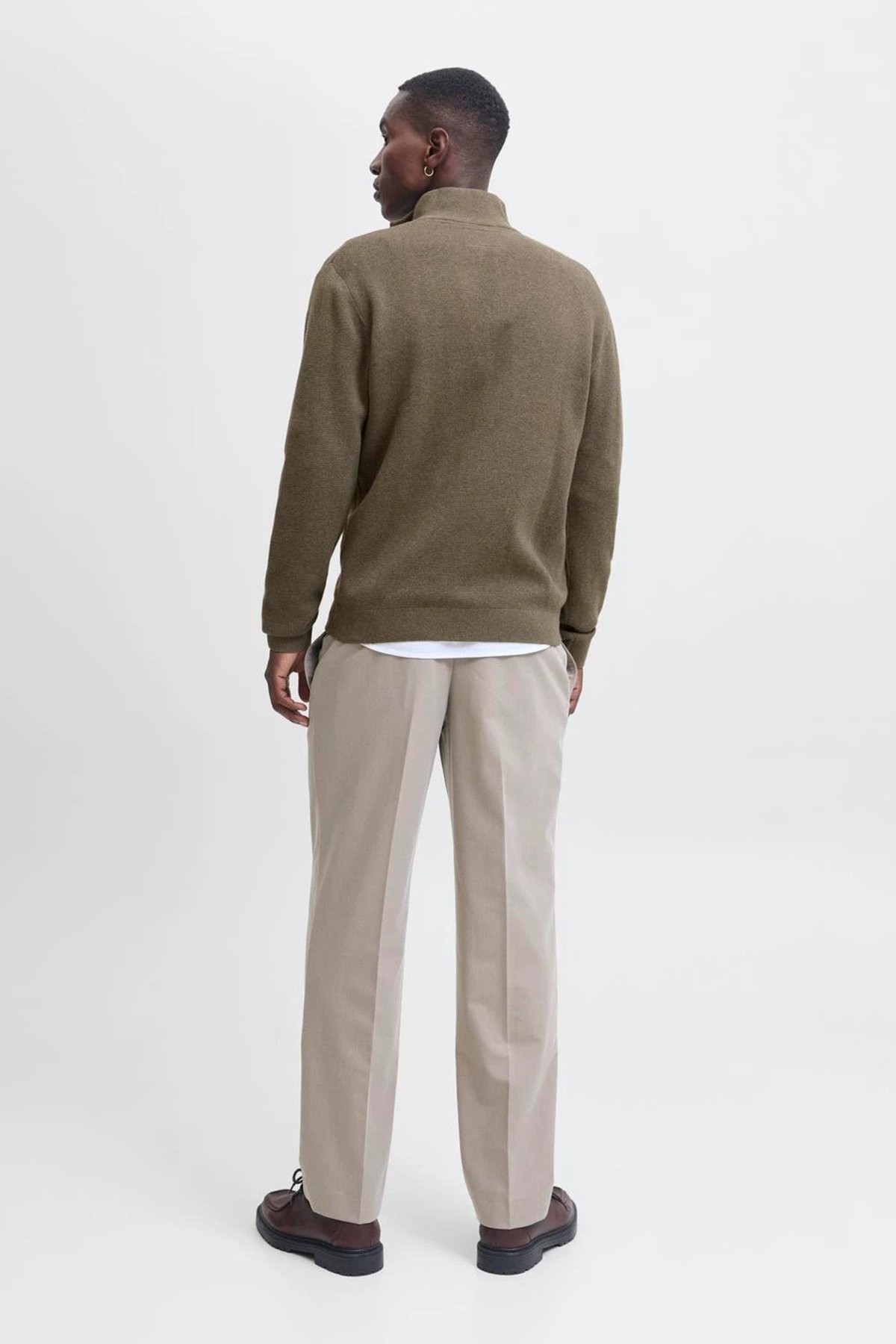 Jack & Jones Premium Jprccmılano % 100 Pamuk Relaxed Fit Dik Yaka