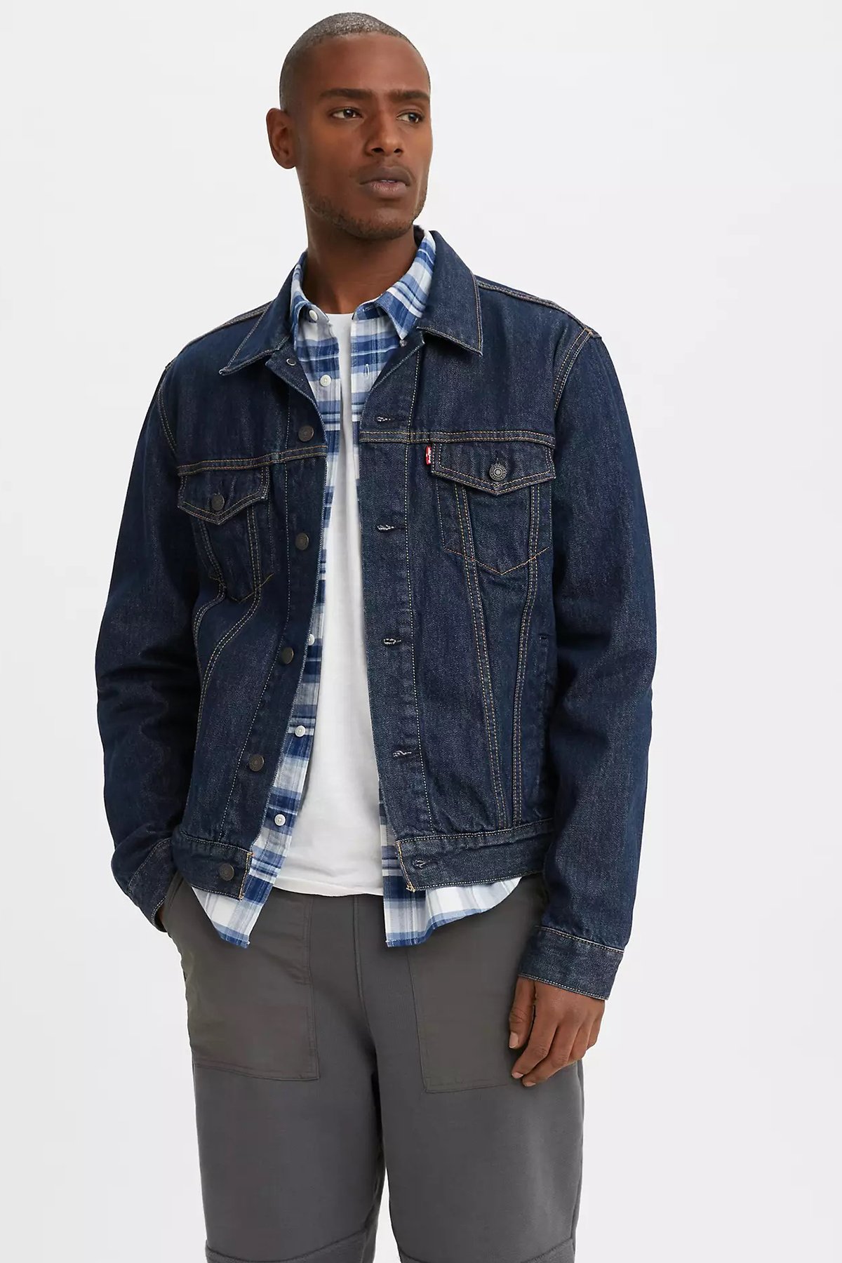 Levi's % 100 Pamuklu Standart Fit Çift Cepli Erkek Kot Ceket 72334
