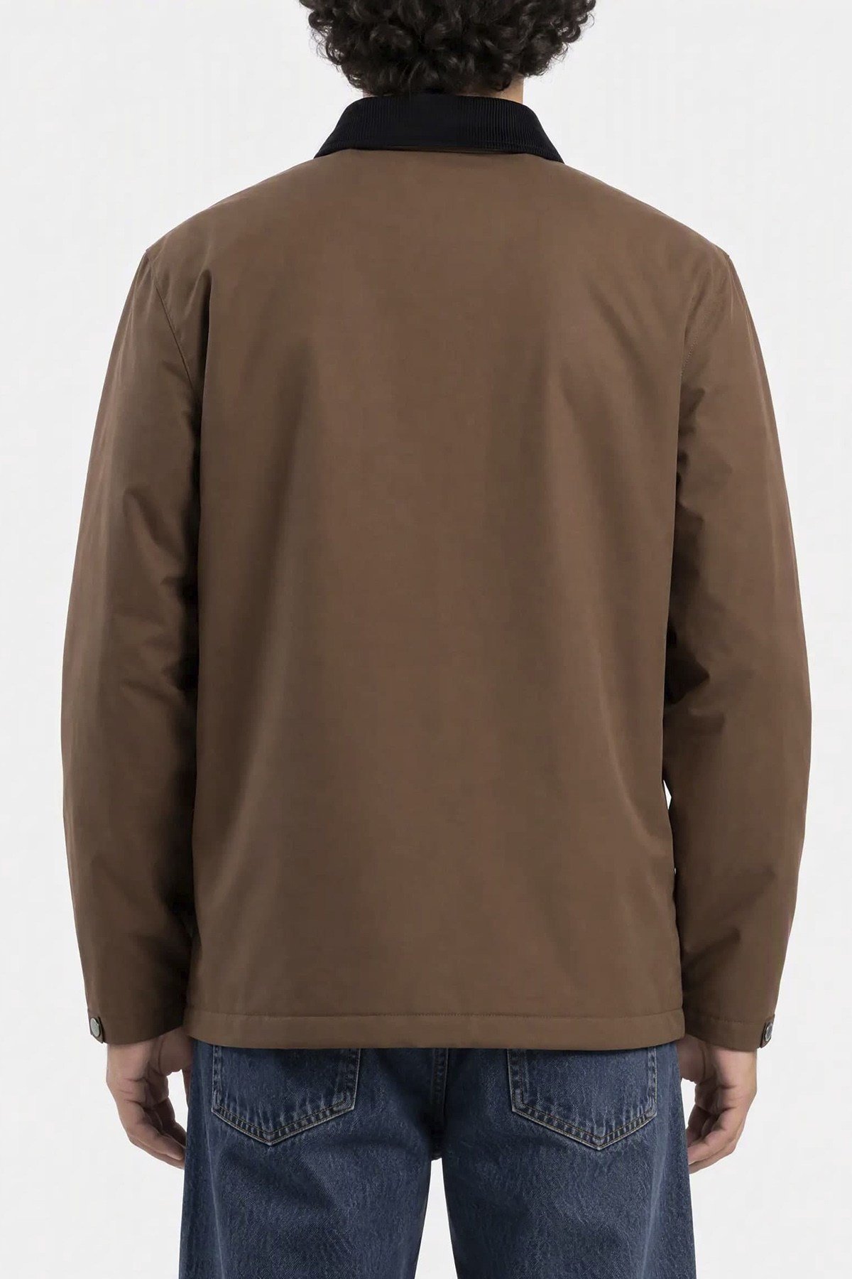 Onskosmo Regular Fit Kadife Yakalı Erkek Mont 22034856 KAHVE