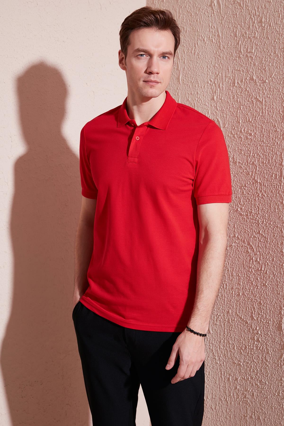 Buratti Pamuklu Regular Fit Düğmeli Erkek Polo Yaka T Shirt