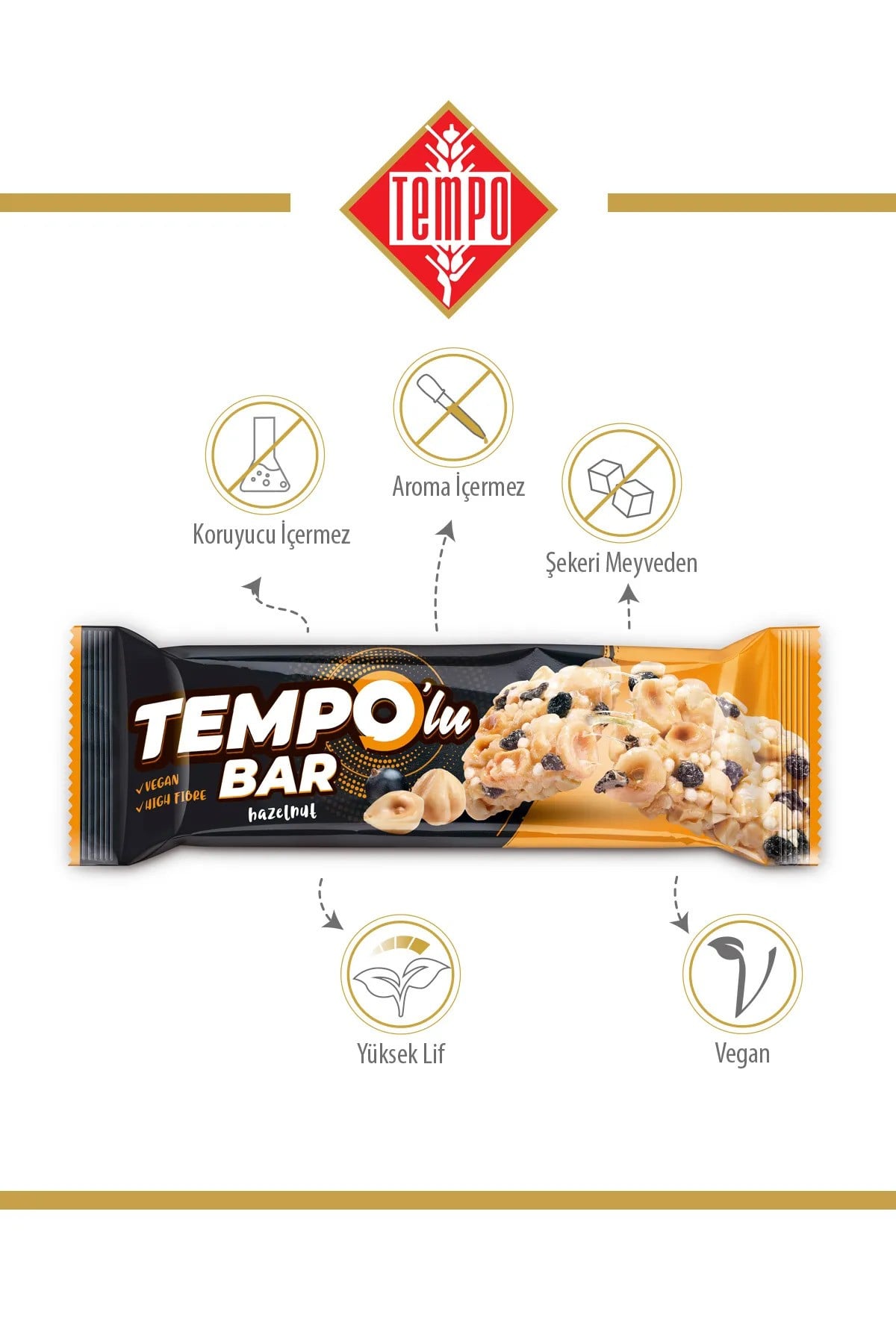 Tempolu Fındıklı Bar 30 g x 12 Adet