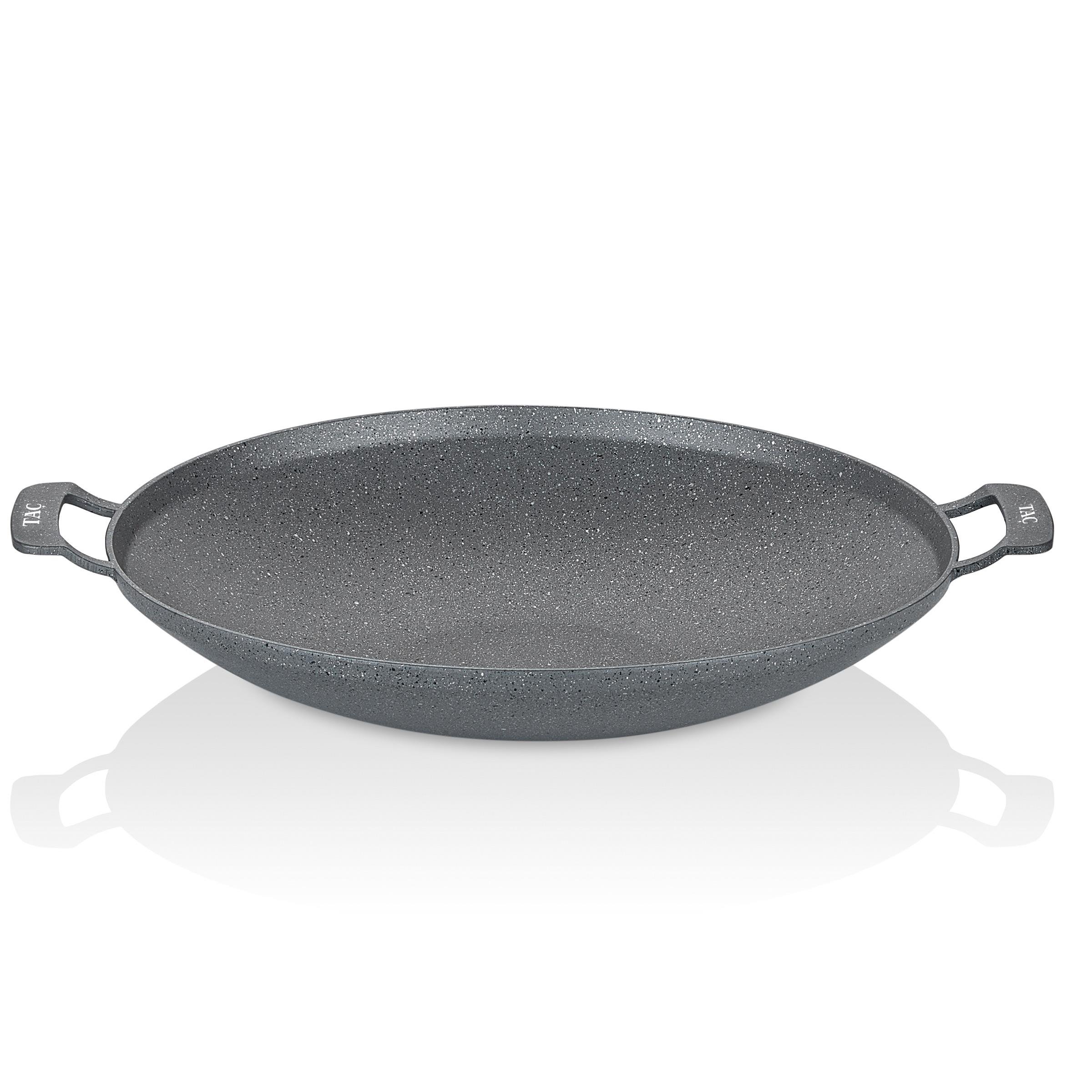 tacoチャコールグレーS Taç Döküm Çok Amaçlı Saç Tava 34 Cm Gri - TAC-6345