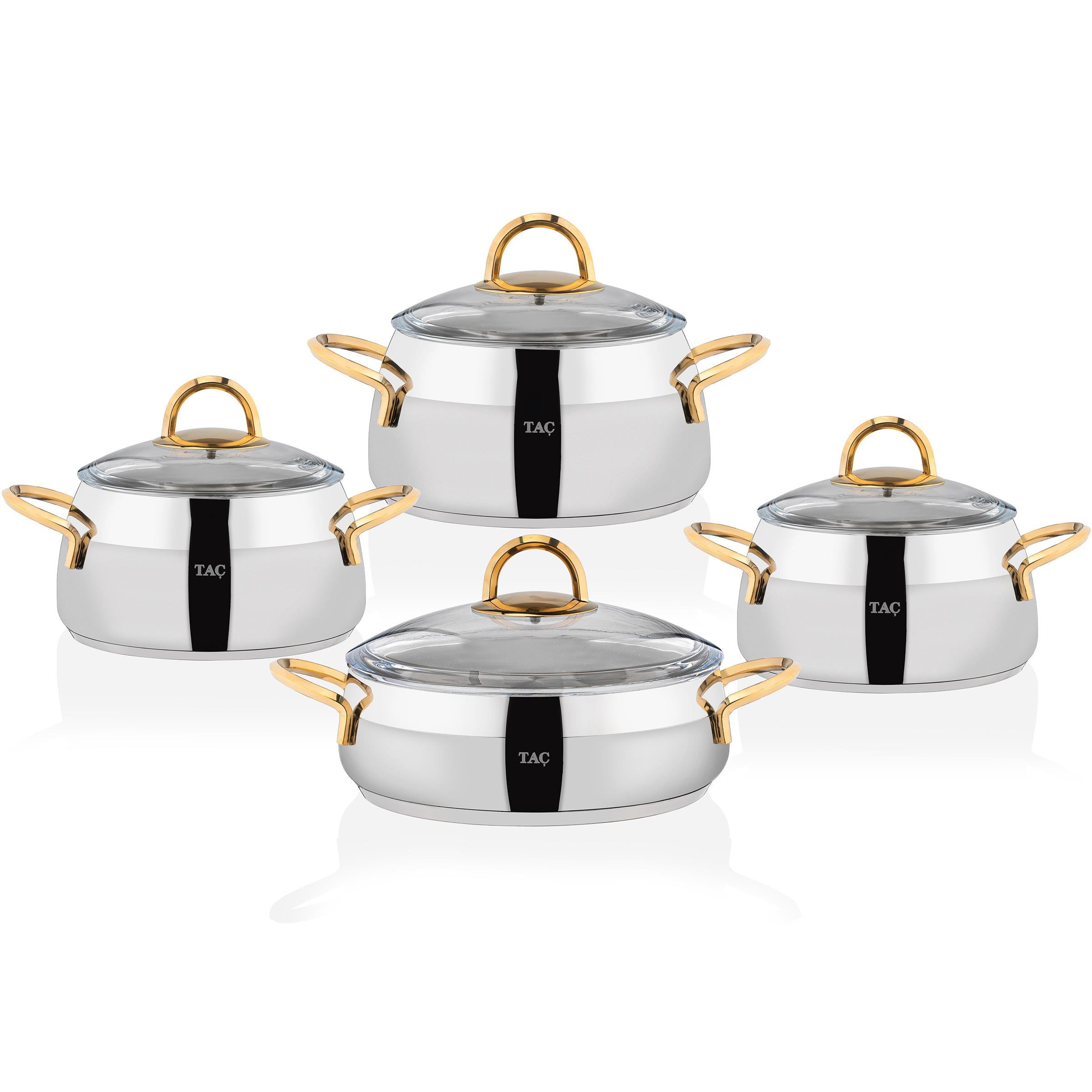 Taç Miranda 8 Parça Çelik Çeyiz Seti Gold - TAC-4719