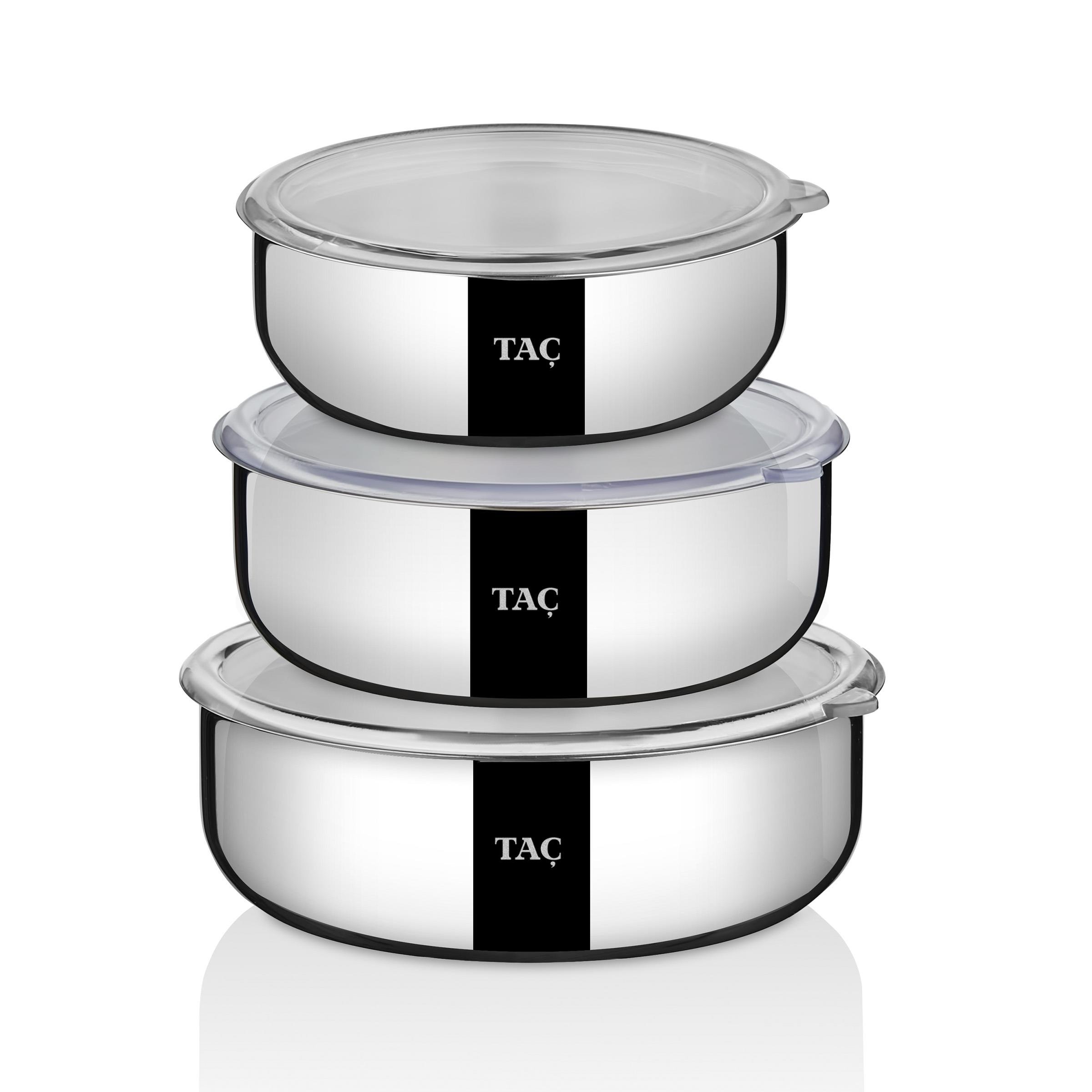 Taç TrioBox 6 Parça Çelik Saklama Kabı Seti - TAC-6370