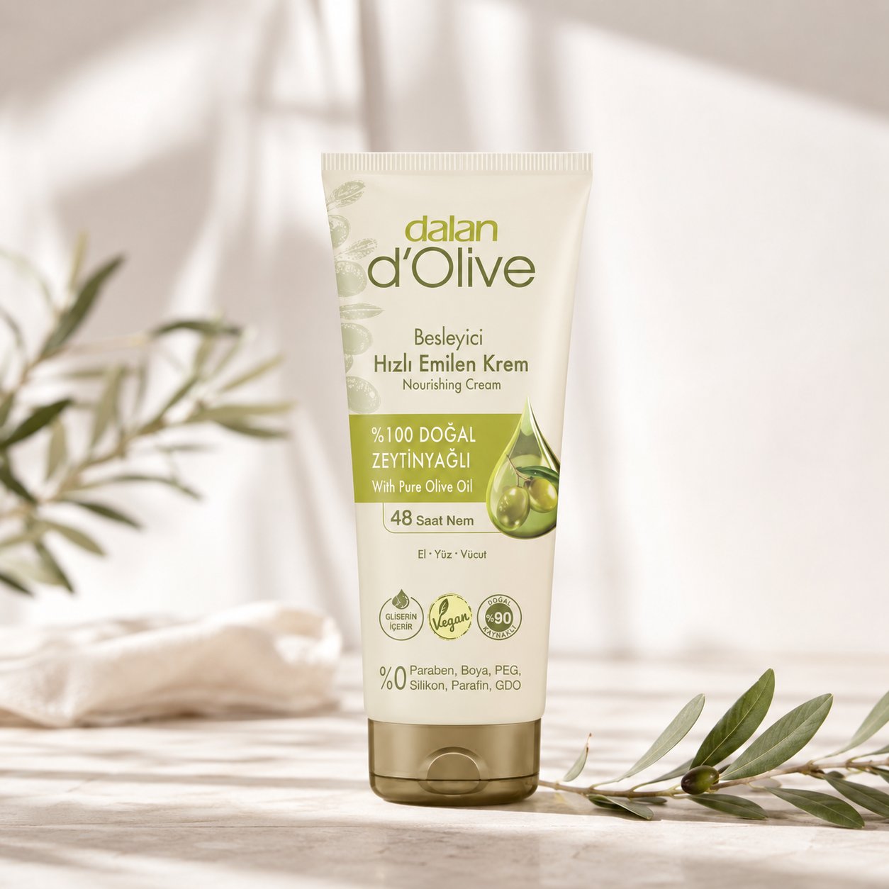 Dalan D'olive Besleyici Hızlı Emilen Krem 250 ml