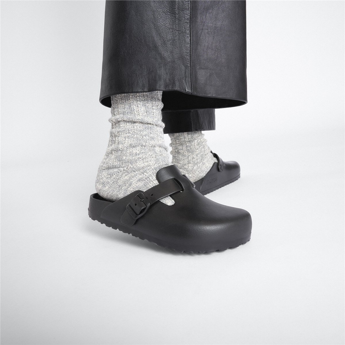 靴 BIRKENSTOCK Boston EVA Black 43 Birkenstock Boston Eva Erkek Terlik, Siyah