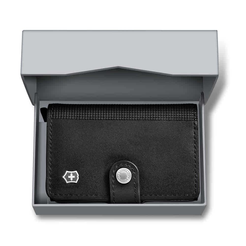Wallet Victorinox 612681 Altius Secrid Deri Kartlık Cüzdan, Siyah
