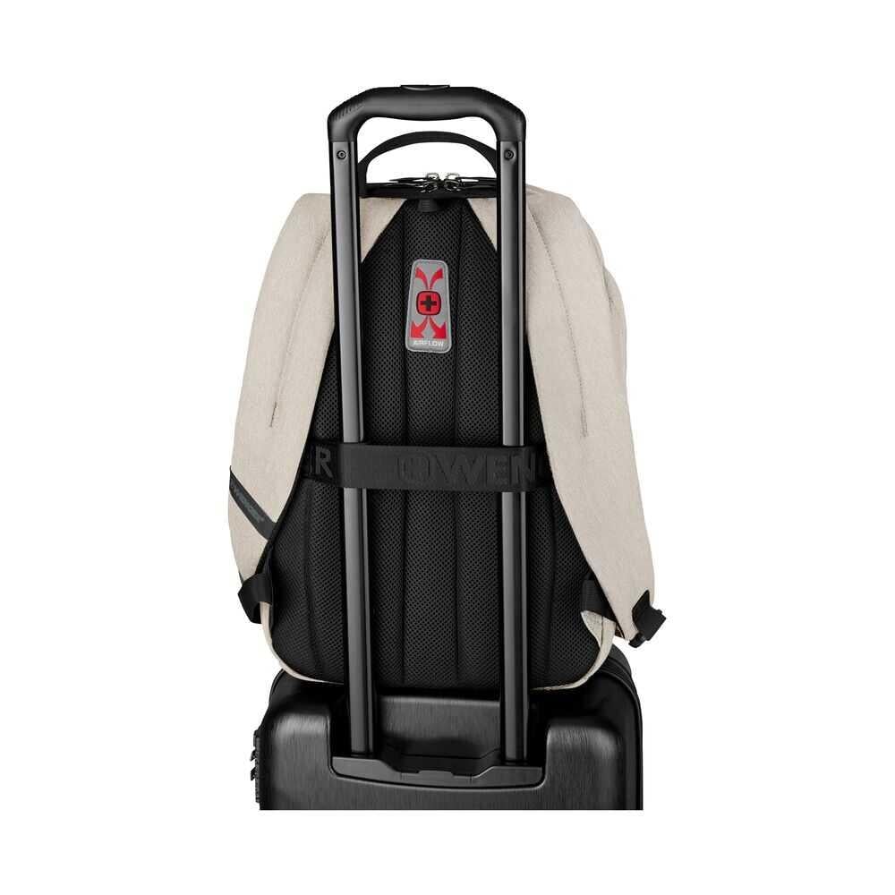 Backpack WENGER MX LIGHT 16 LAPTOP SIRT ÇANTASI,KREM LOGO WENGER