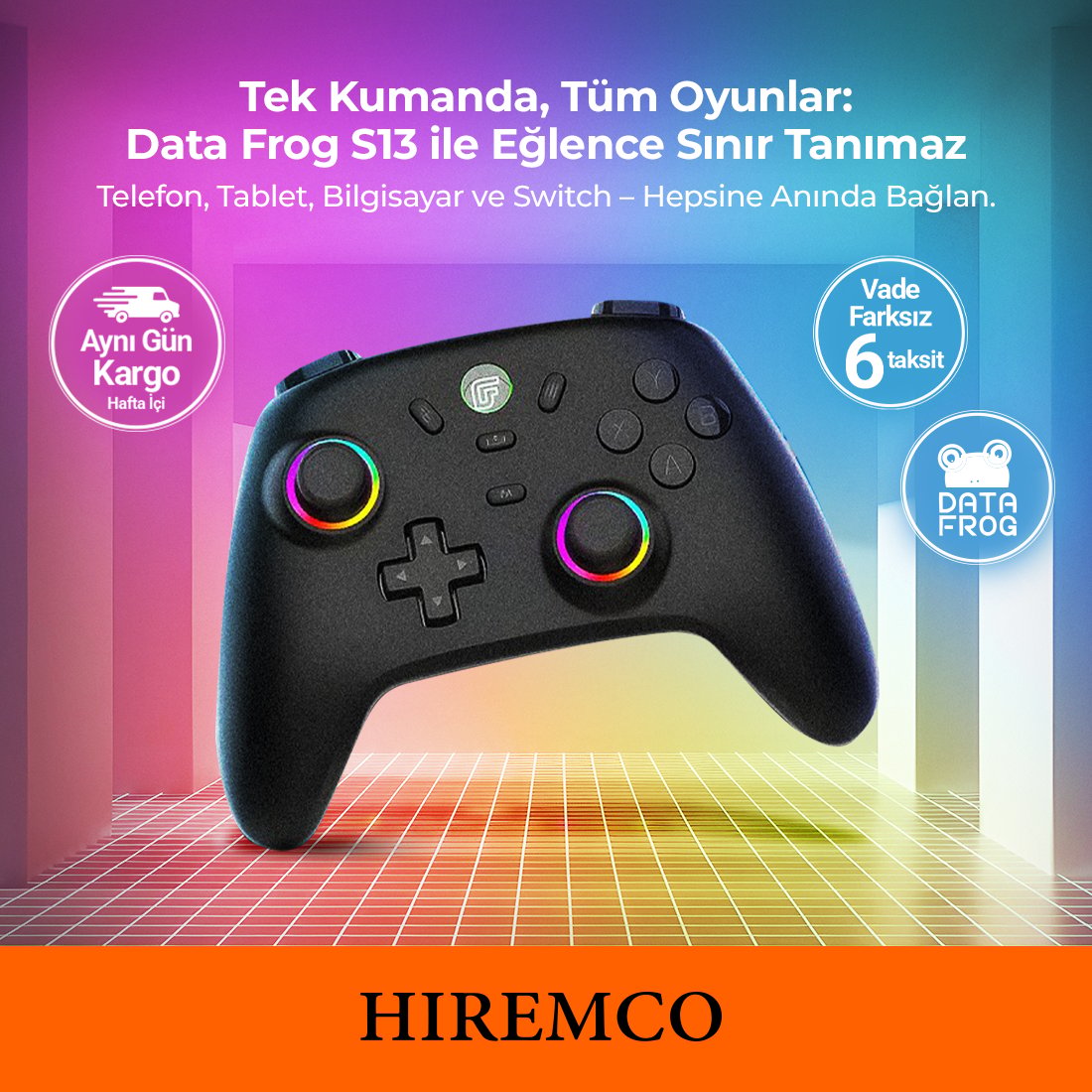DATA FROG S13 Kablosuz Oyun Kumandası | Hiremco Resmi Distribütör
