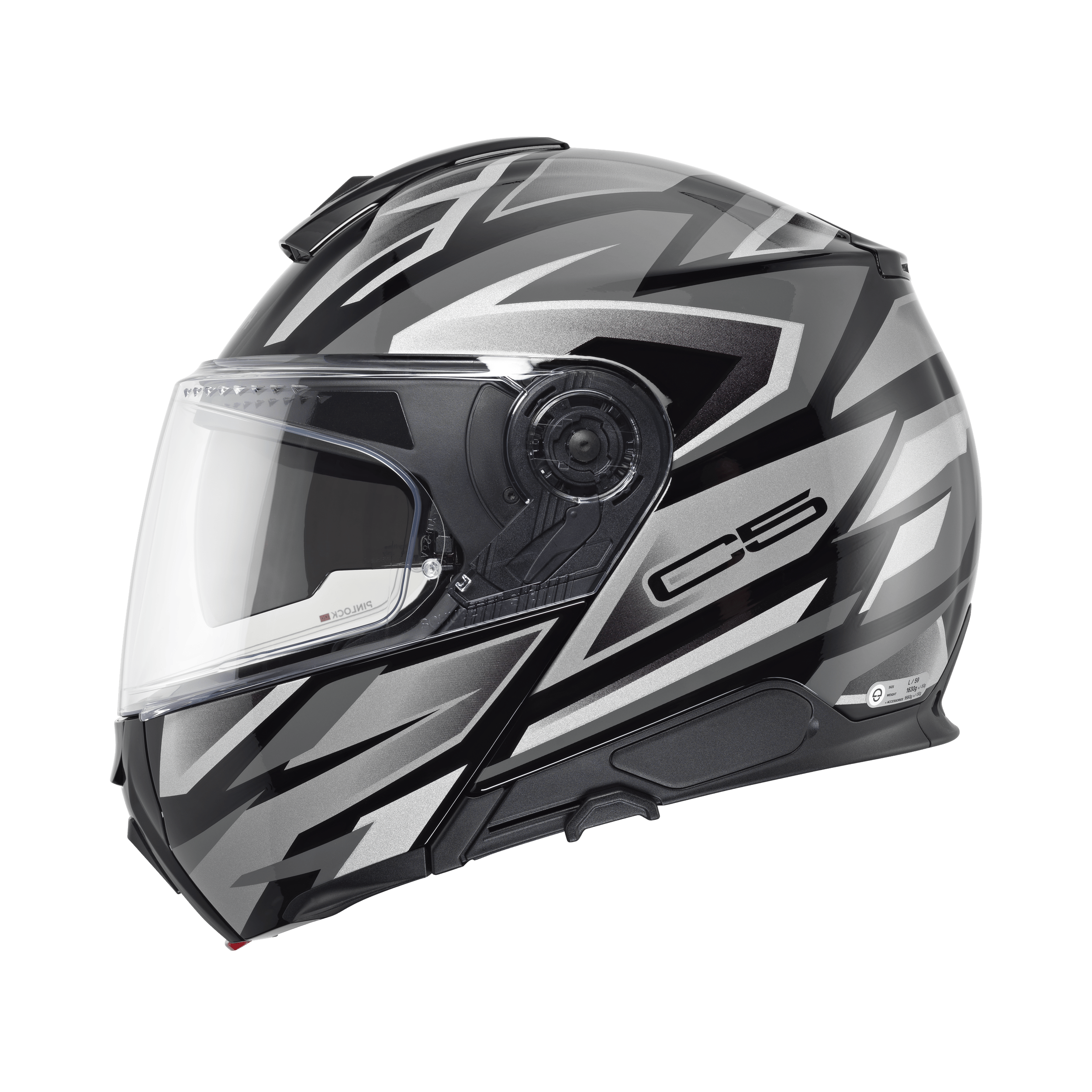 C5 Çene Açılır Motosiklet Kaskı Zenith Black