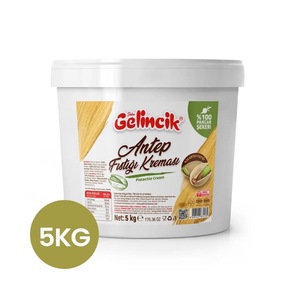Antep Fıstık Kreması 5 KG – Profesyonel Kullanım İçin | Efe Pastacılık