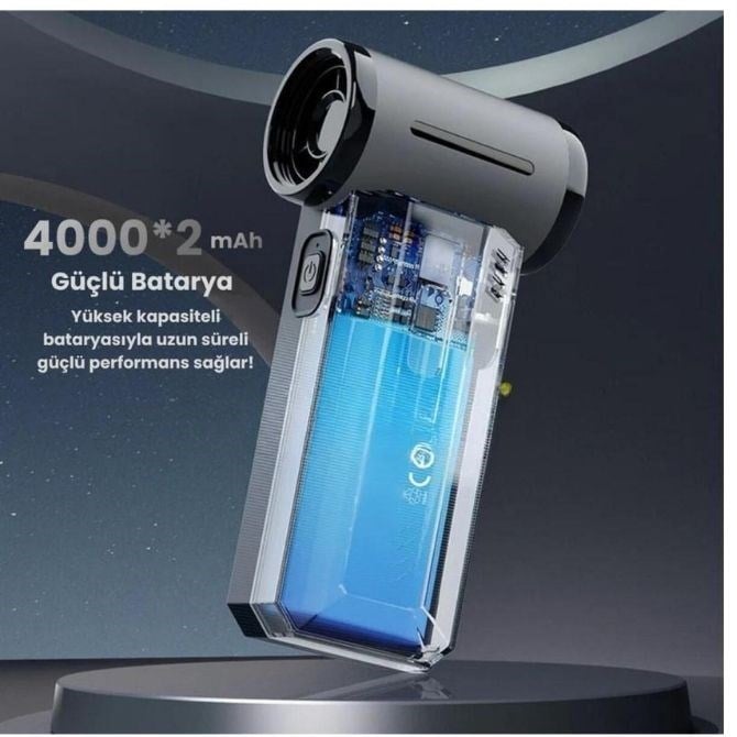 F72 Violent Turbo Jet Fan Süpürge Özellikli 130000RPM Ultra Güçlü