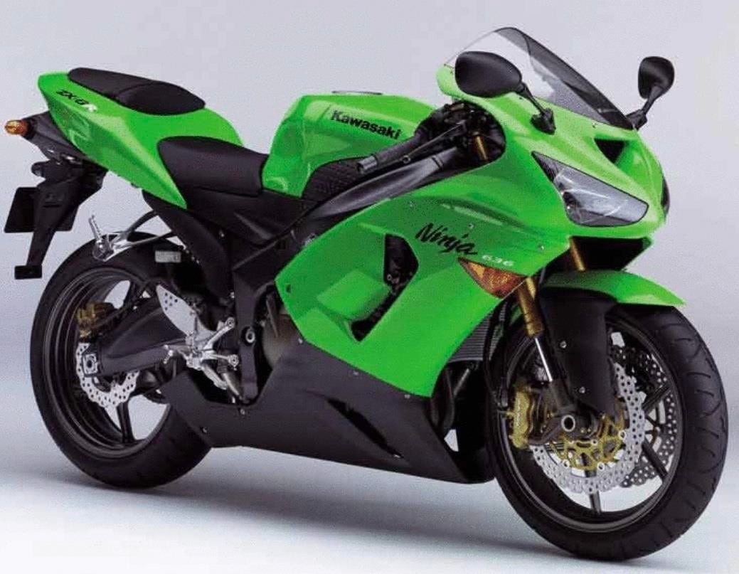 Kawasaki Ninja 636 Grenaj Seti (2005-2006) Yeşil | Yan Sanayi Grenaj