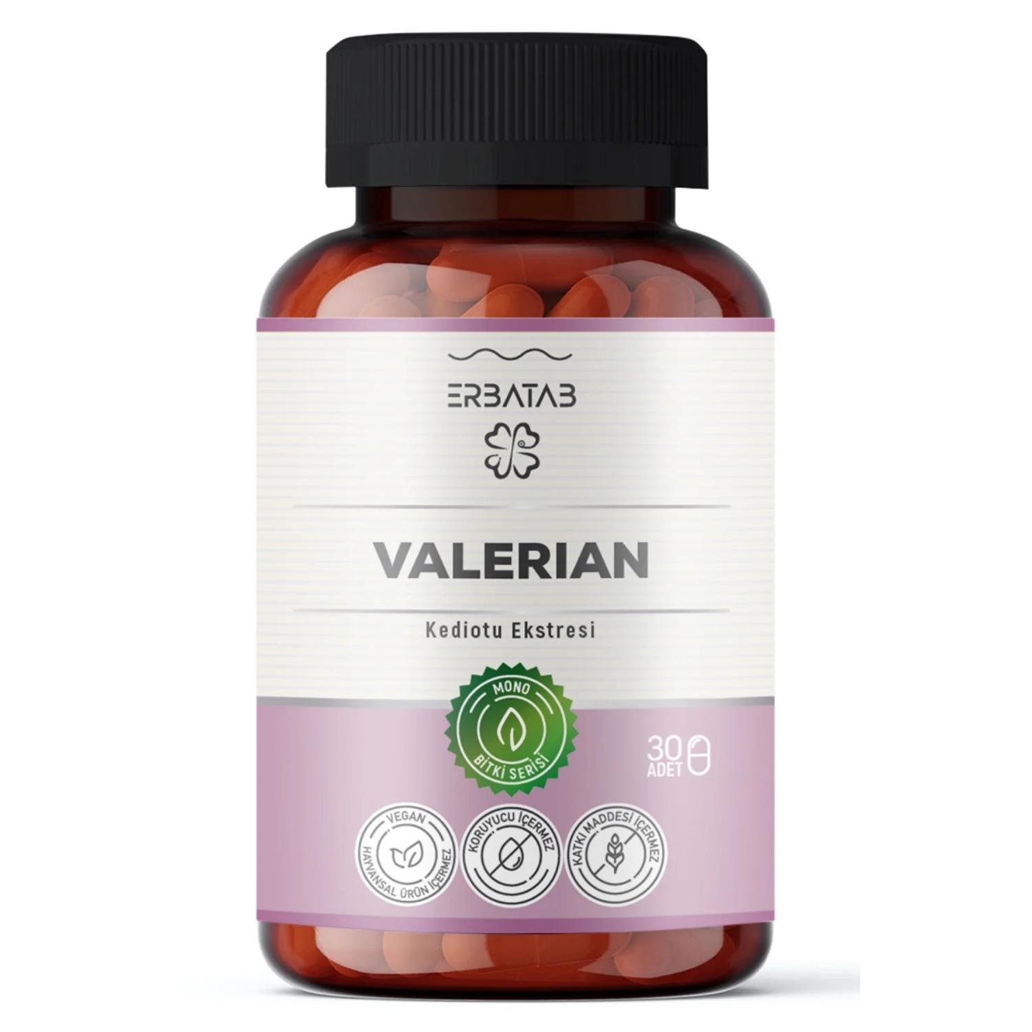 Erbatab Kediotu Ekstresi Valerian 30 Kapsül