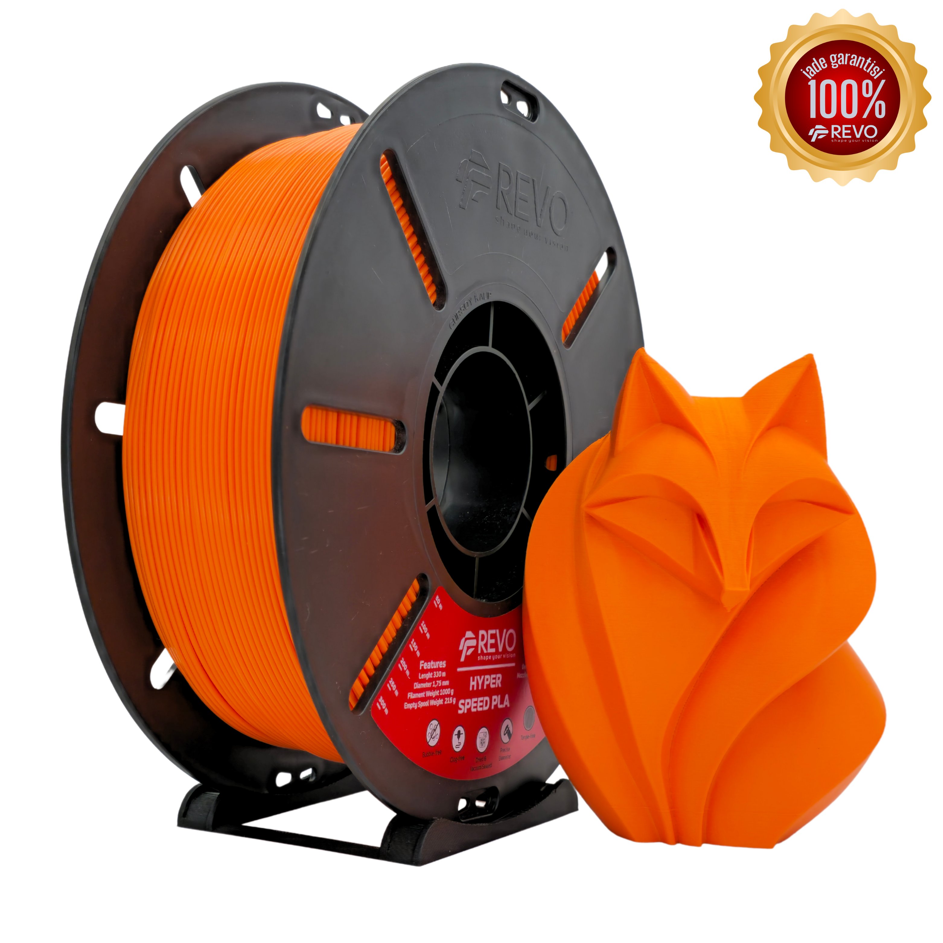 Hyper Speed PLA TURUNCU Filament – Hızlı ve Pürüzsüz Baskılar İçin