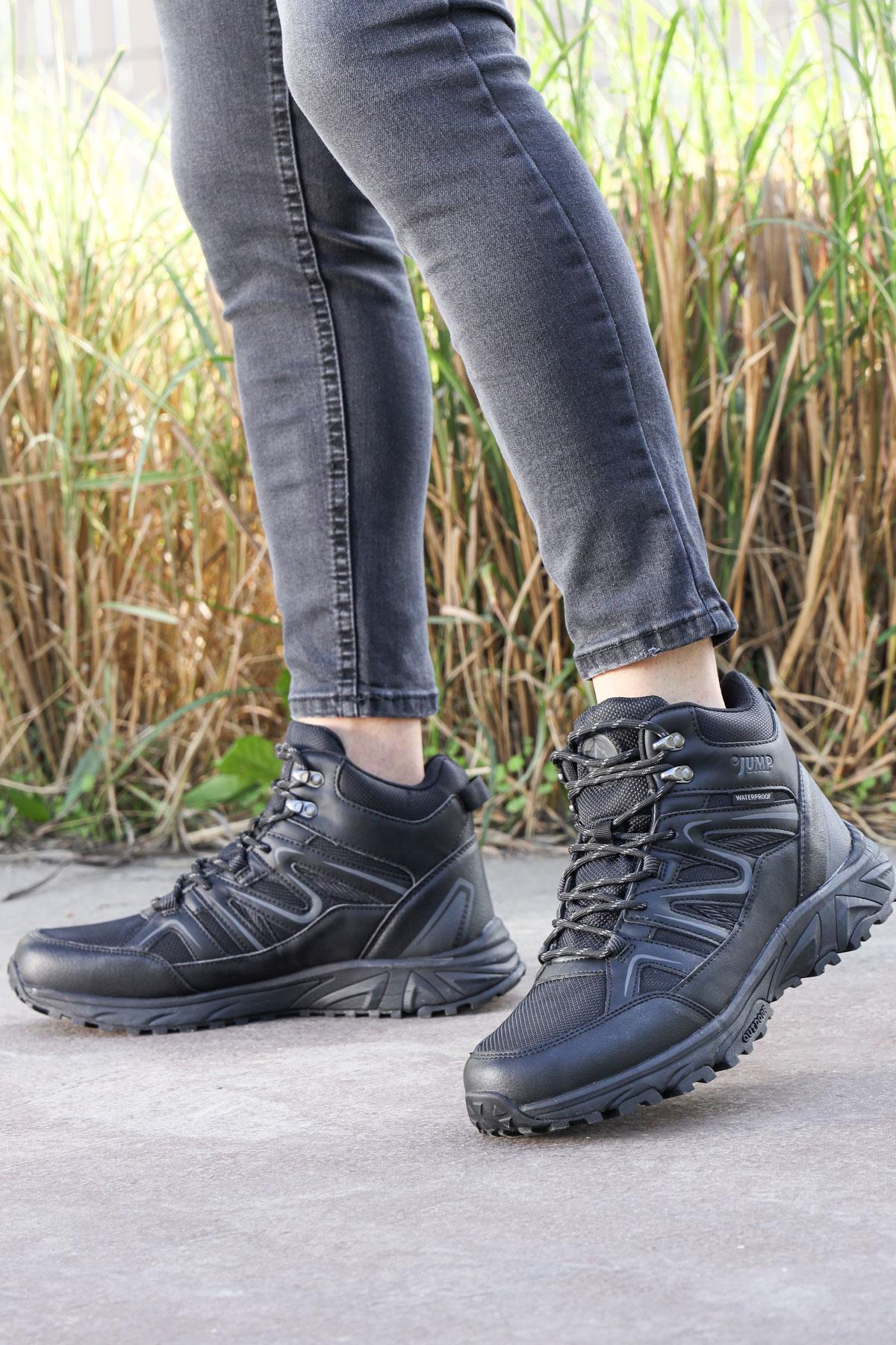 28682 Siyah Erkek Su Geçirmez Outdoor Bot Spor Ayakkabı