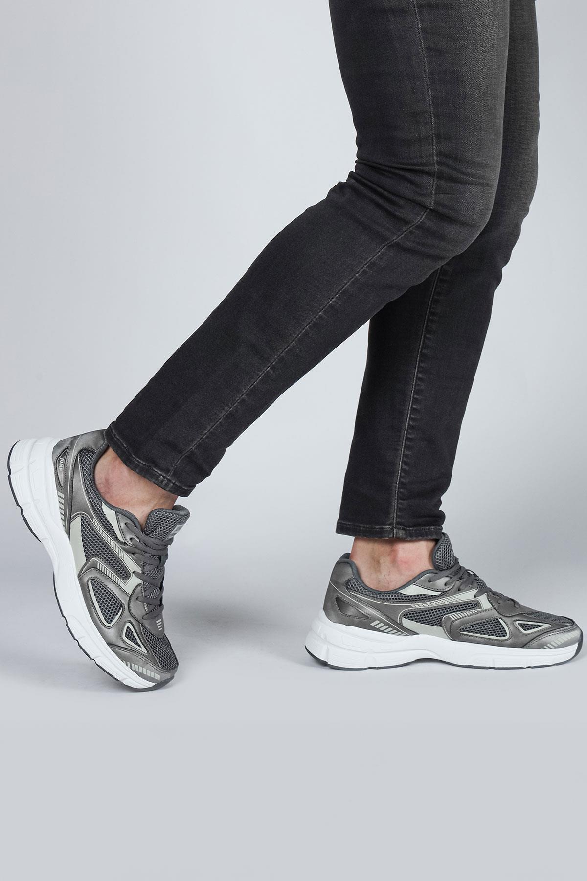 29064 Gri Erkek Sneaker Günlük Spor Ayakkabı
