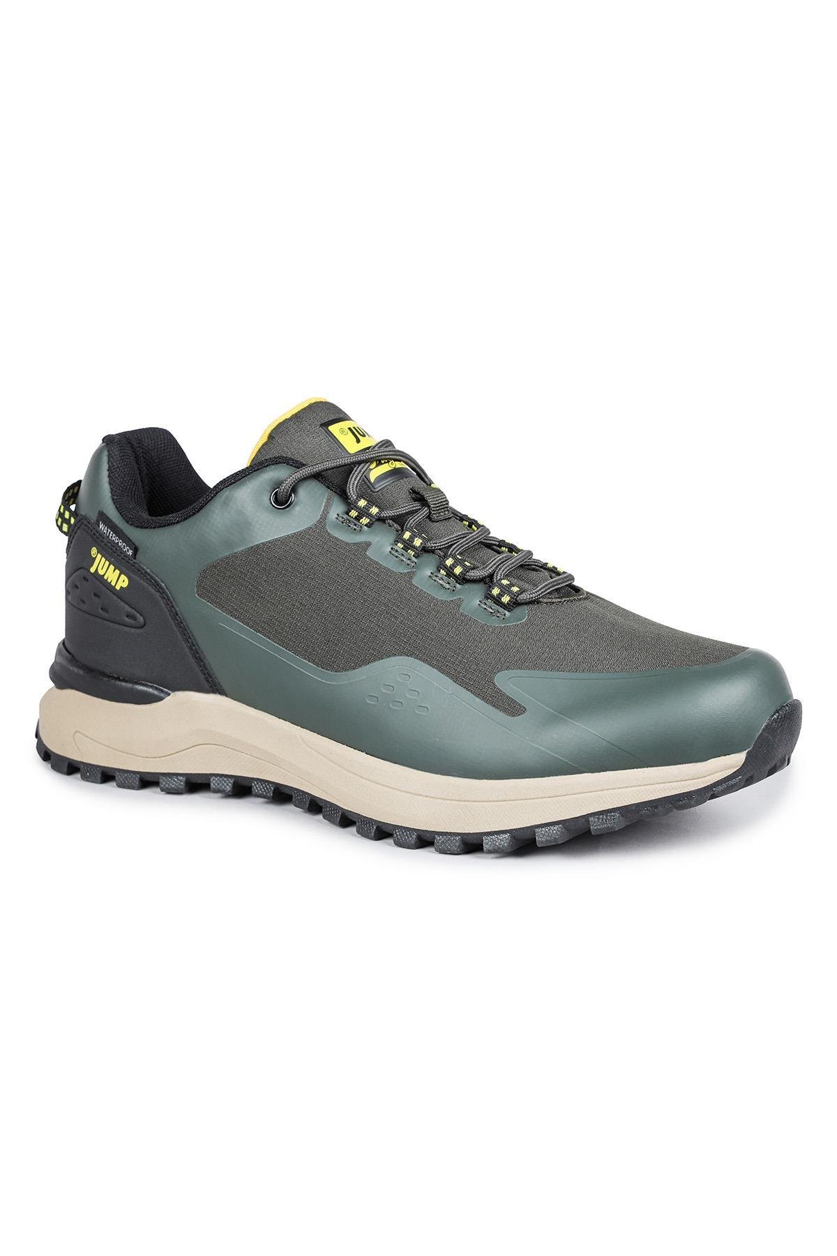 ジョニー 29651 Yeşil - Siyah Erkek Su Geçirmez Outdoor Sneaker Spor Ayakkabı