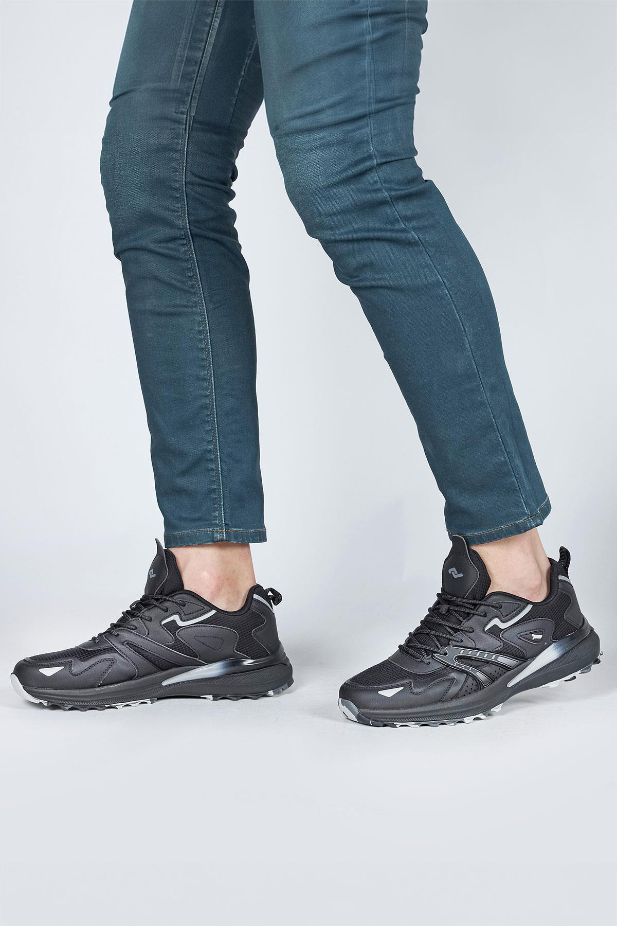 29725 Siyah Erkek Sneaker Günlük Spor Ayakkabı